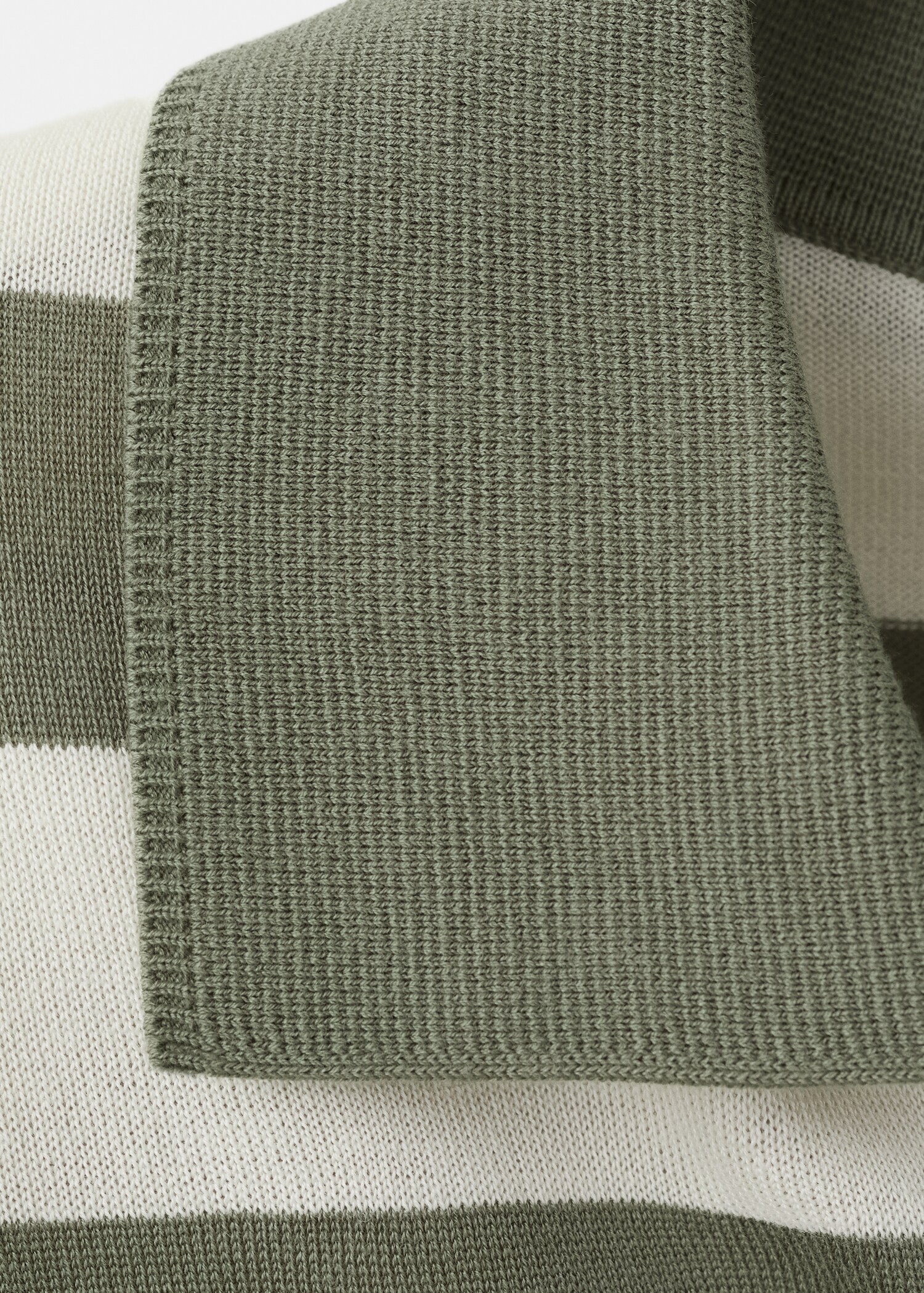 100% cotton fine knit polo jumper - Details of the article 8
