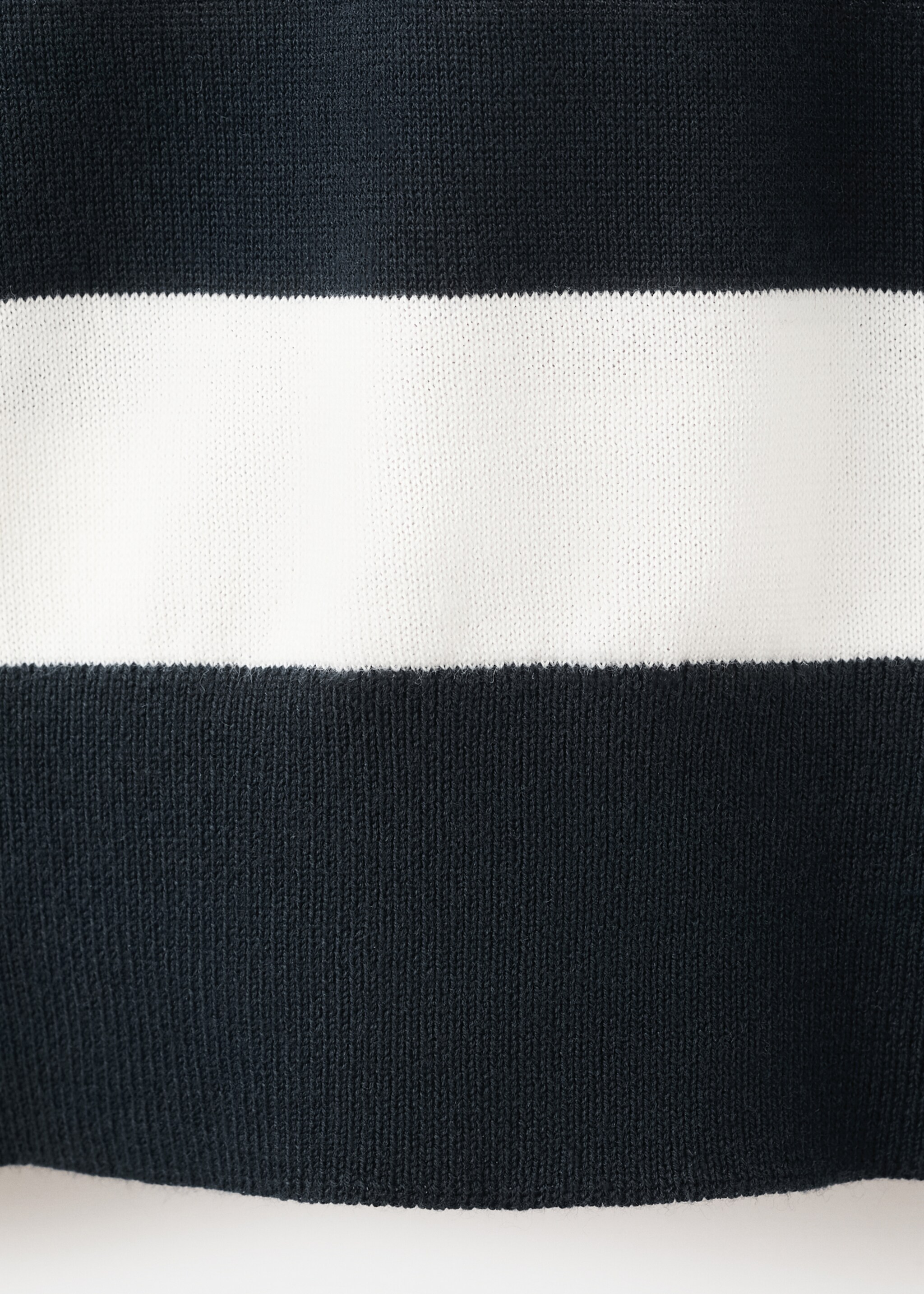 100% cotton fine knit polo jumper - تفاصيل المنتج 0, أزرق غامق. Ref: 27065937-00.