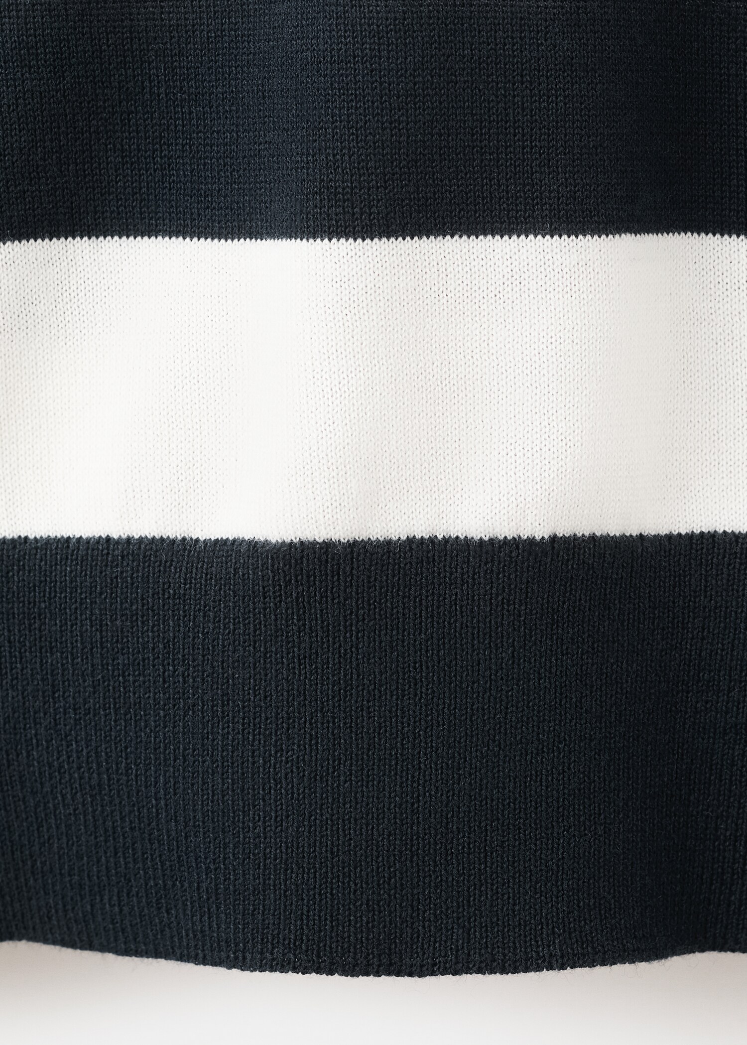 100% cotton fine knit polo jumper - Details of the article 0