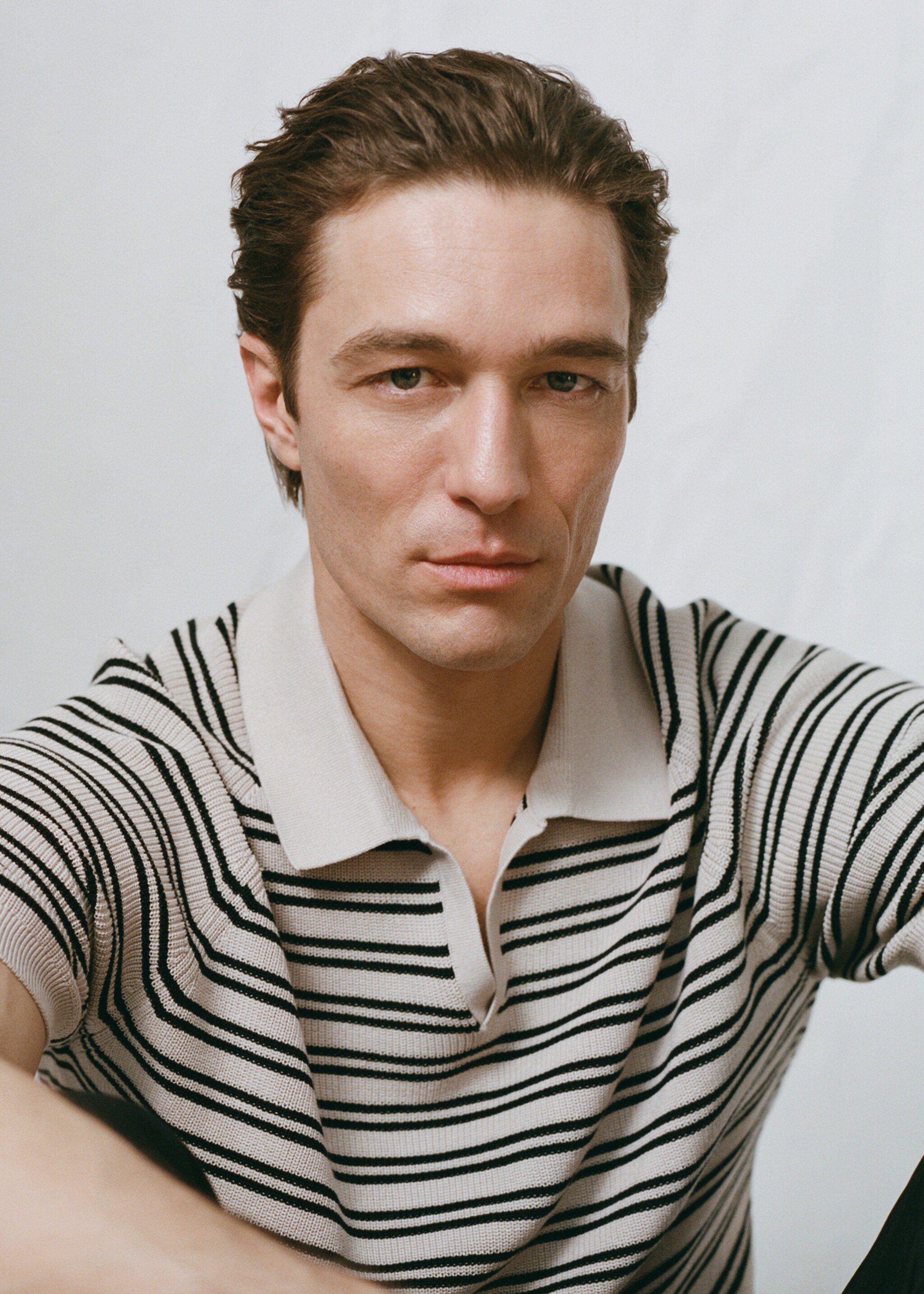 100% cotton striped jersey polo shirt - Details of the article 3, Beige. Ref: 27065938-00.