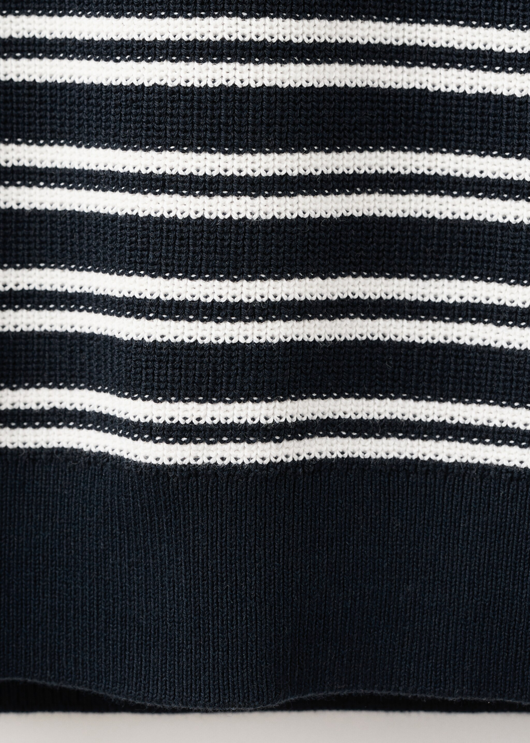 100% cotton striped jersey polo shirt - Details of the article 0, Navy. Ref: 27065938-00.
