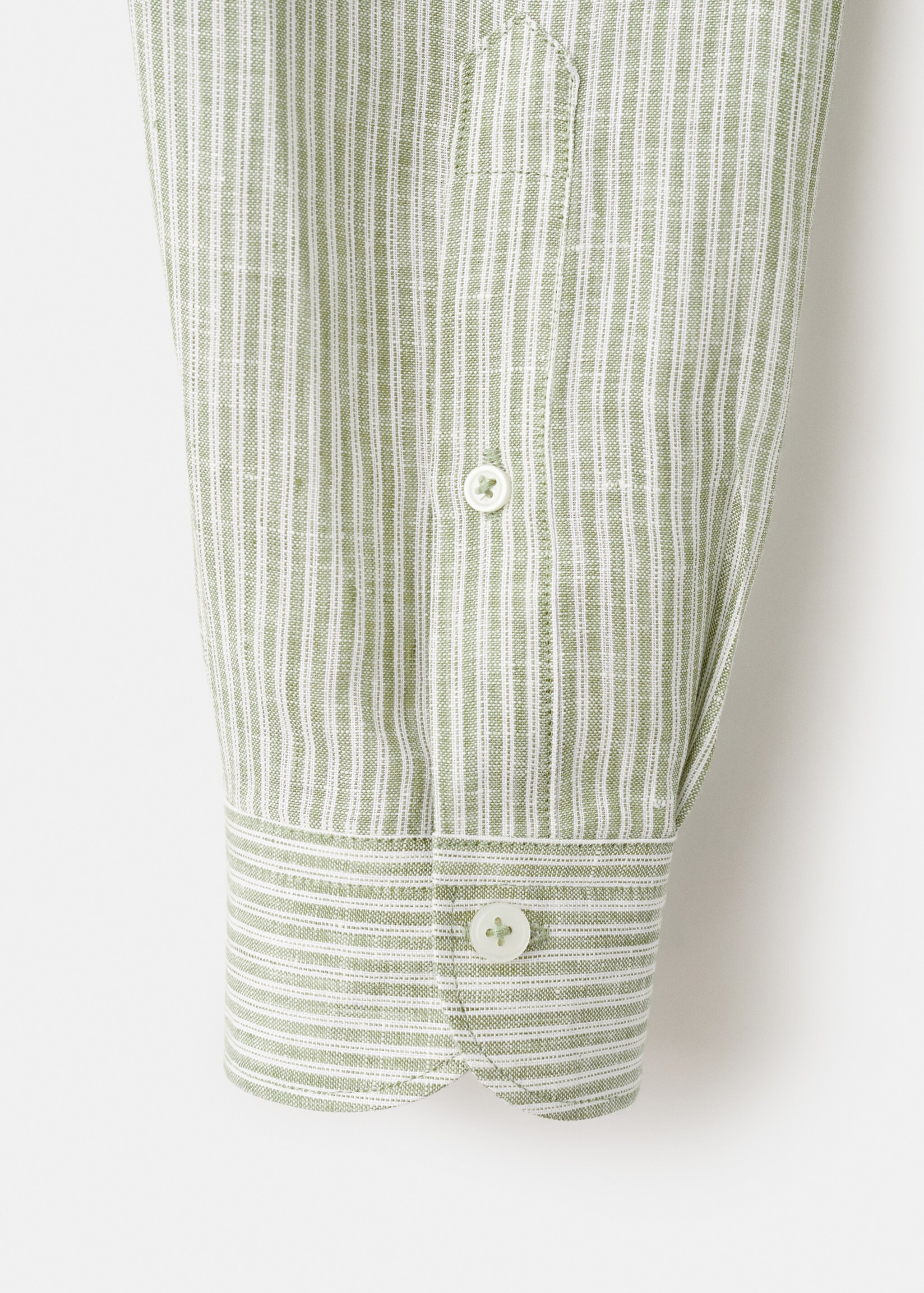 Chemise regular fit 100 % lin - Détail de l'article 0, Kaki. Ref: 27065940-00.