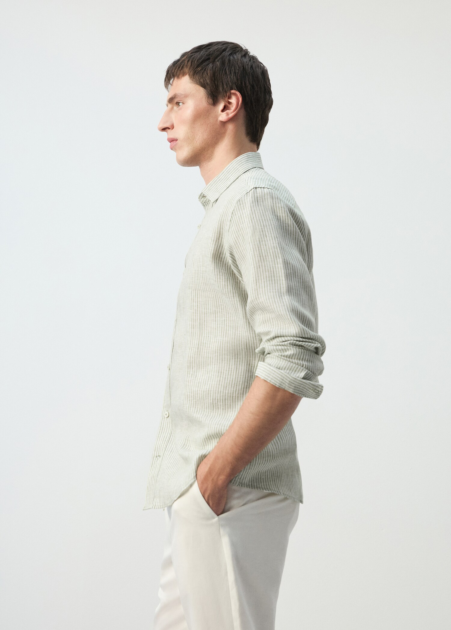 100% linnen regular-fit overhemd - Detail van het artikel 2