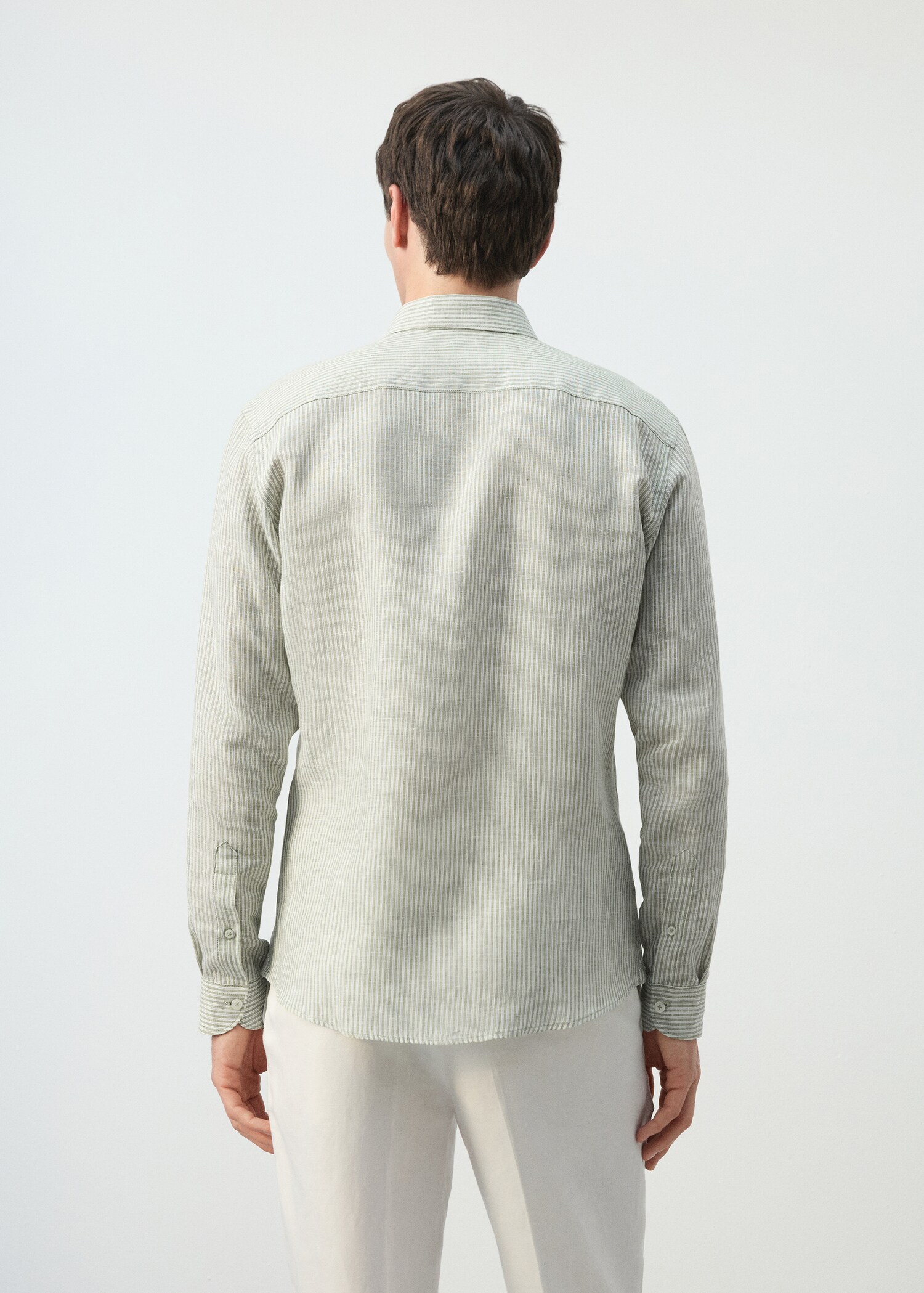 100% linnen regular-fit overhemd - Achterkant van het artikel