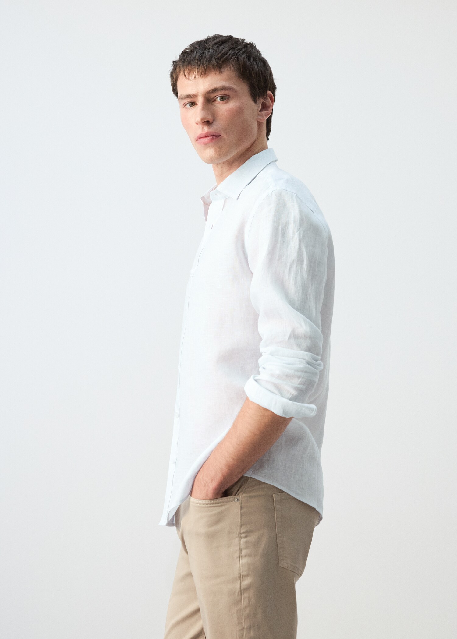 Chemise regular fit 100 % lin - Détail de l'article 2