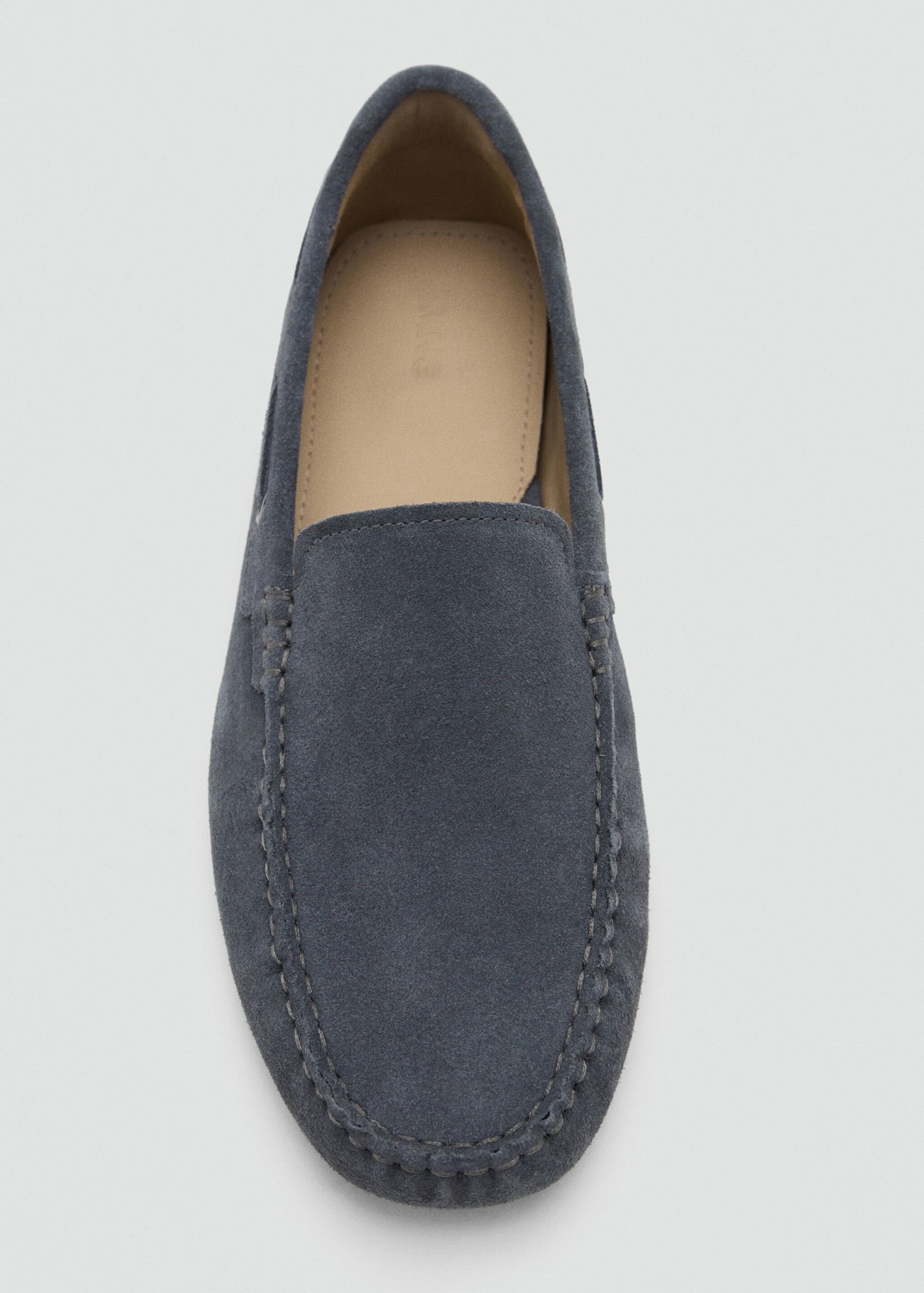 Suede driving shoes - Details of the article 1, Grey. Ref: 27065943-00.