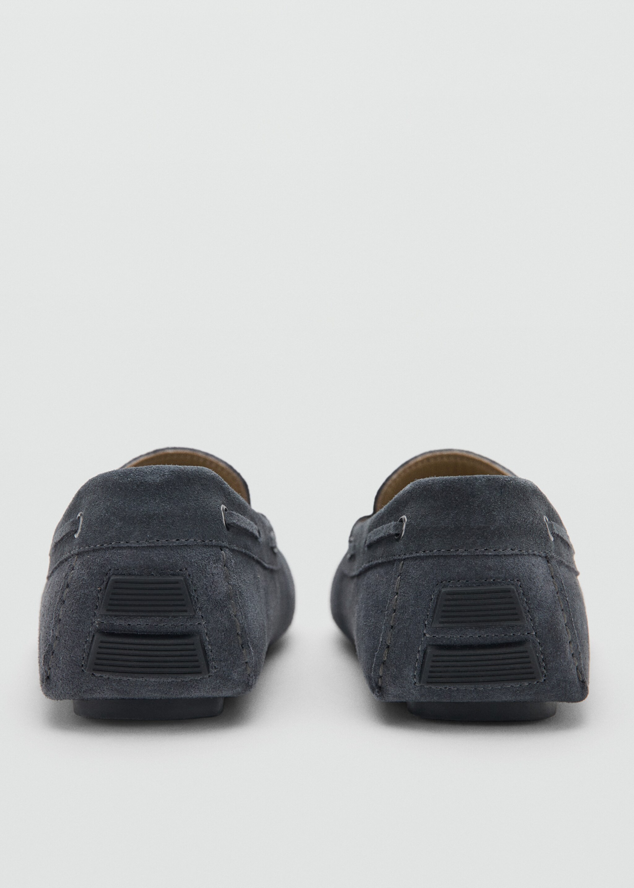 Suede driving shoes - Details of the article 3, Grey. Ref: 27065943-00.