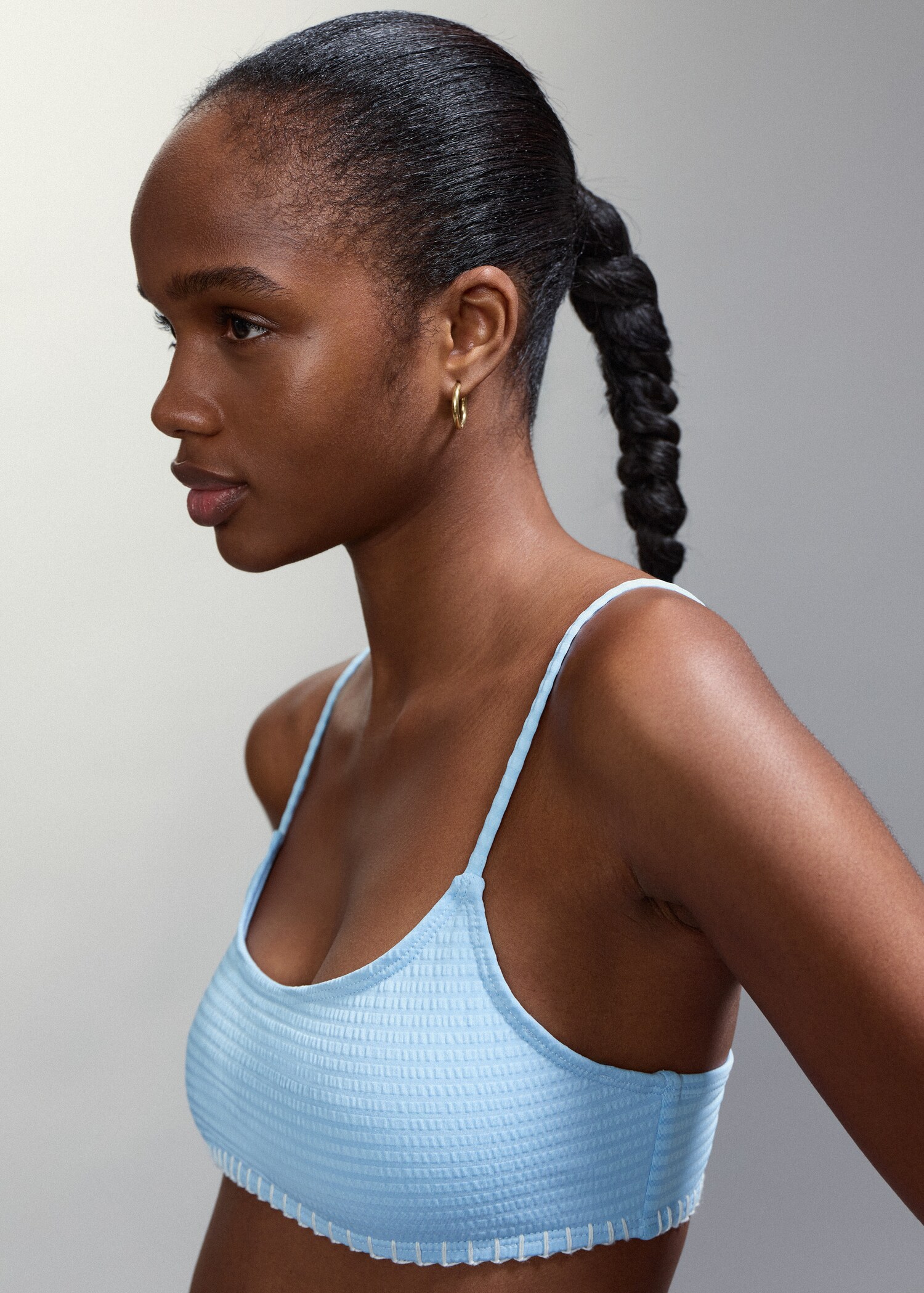 Ruched bikini with classic briefs - Details of the article 1