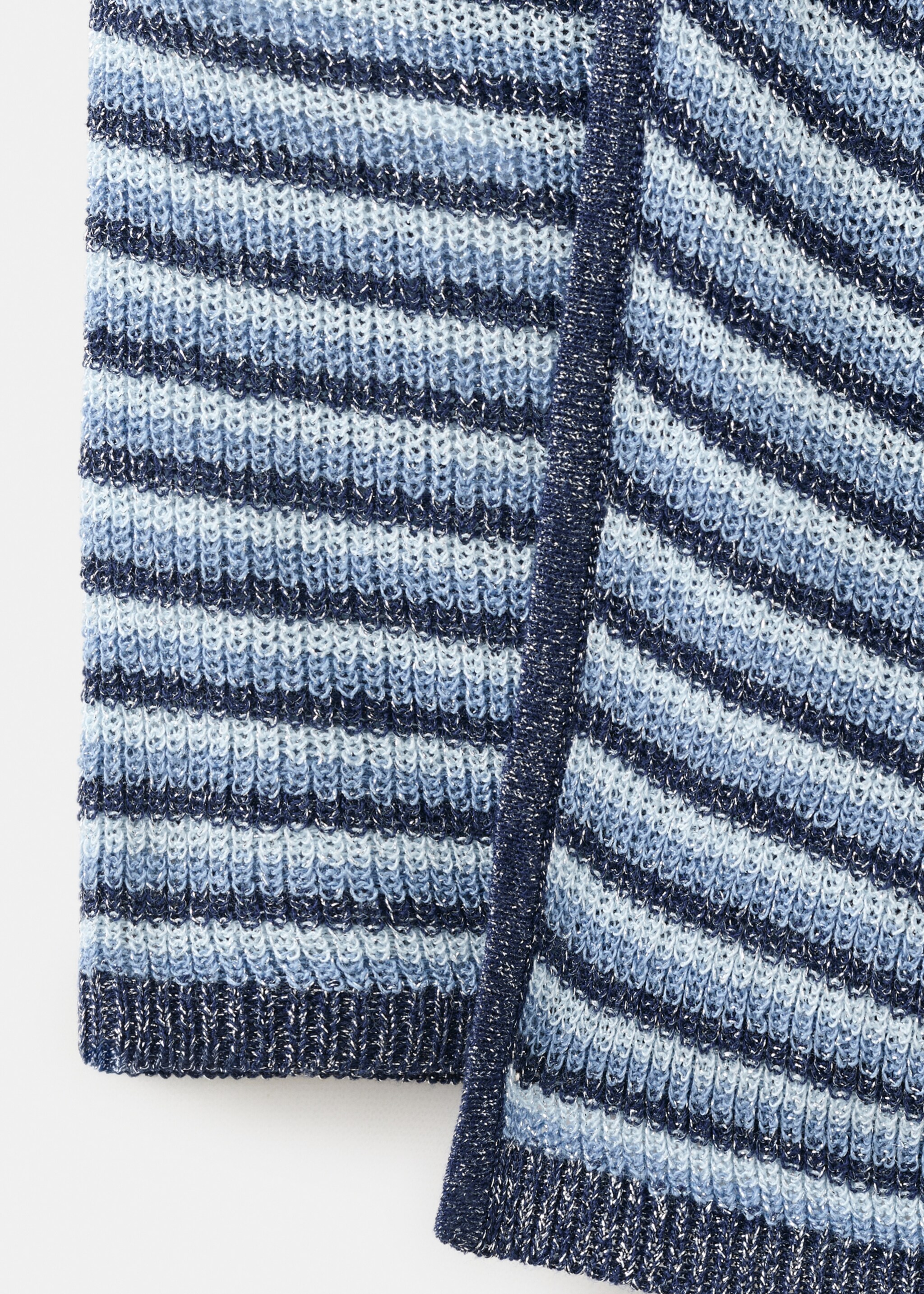 Top lurex stripes - Details of the article 0, Silver. Ref: 27065954-00.