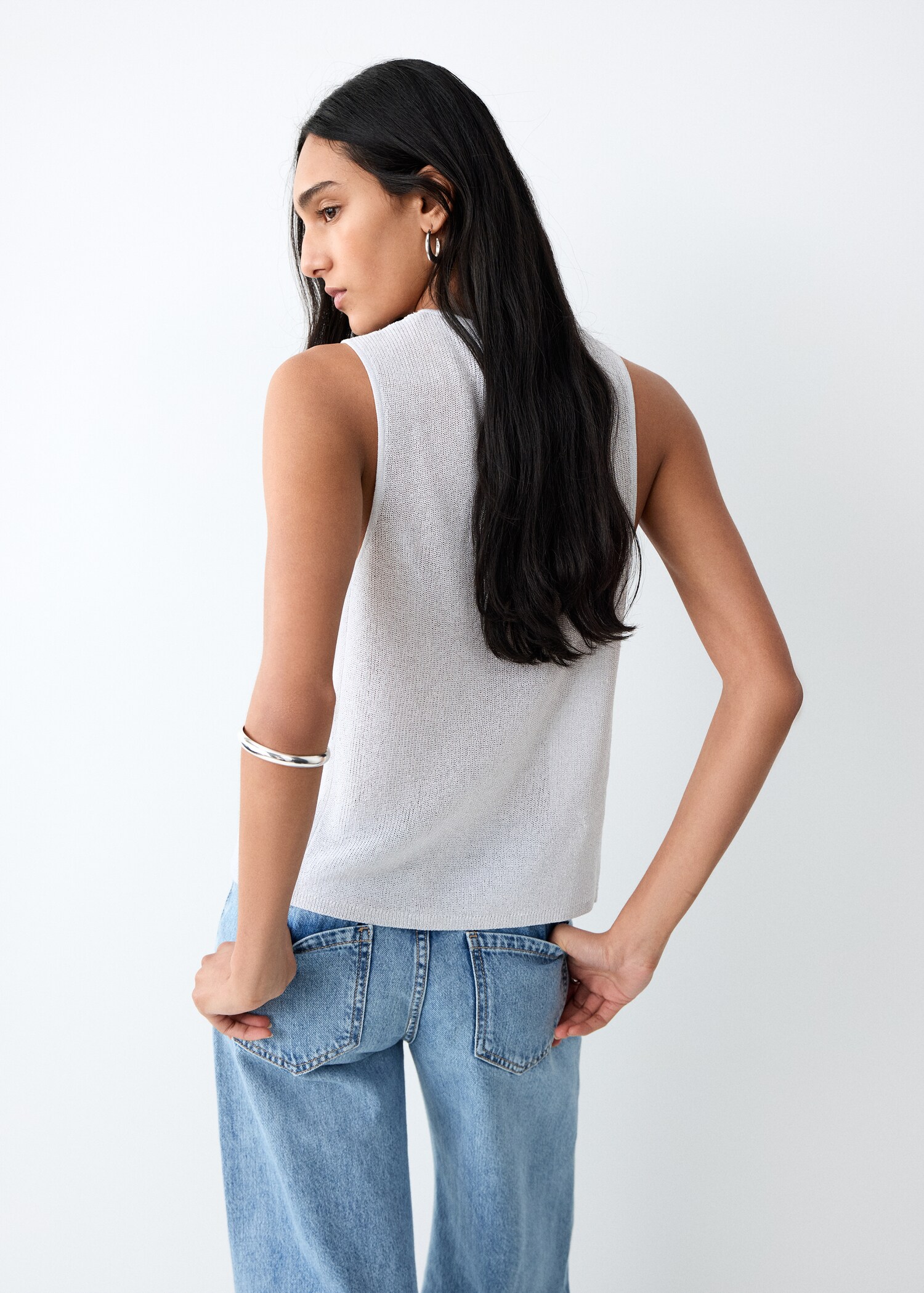 Lurex crossover top - Reverse of the article