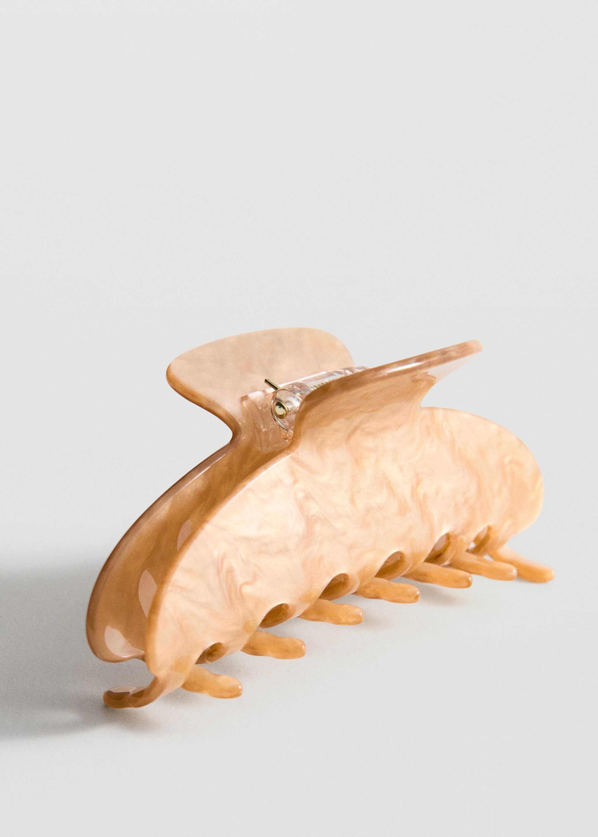 Pince à cheveux effet nacré - Détail de l'article 1, Caramel. Ref: 27065955-00.