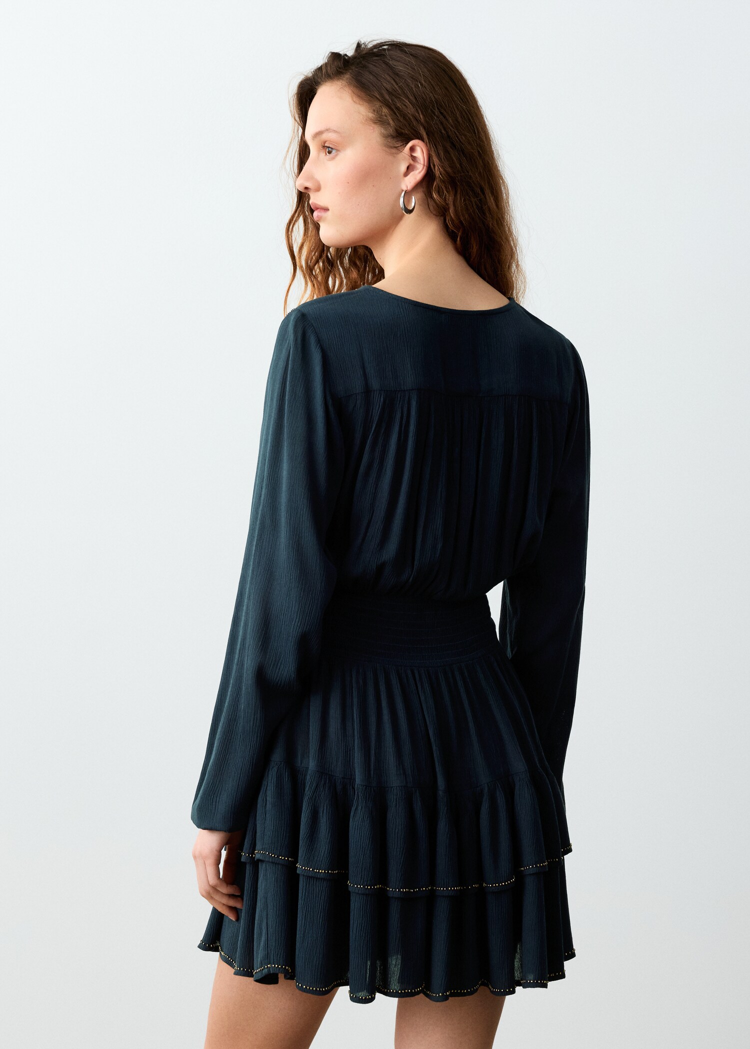 Short dress with bead detail - Reverse of the article