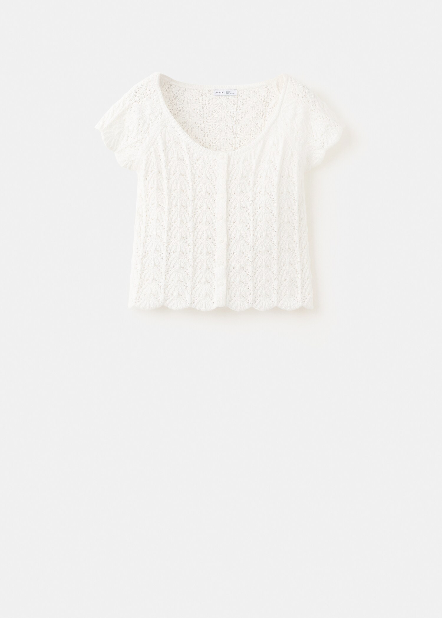 Openwork knit top - Article without model
