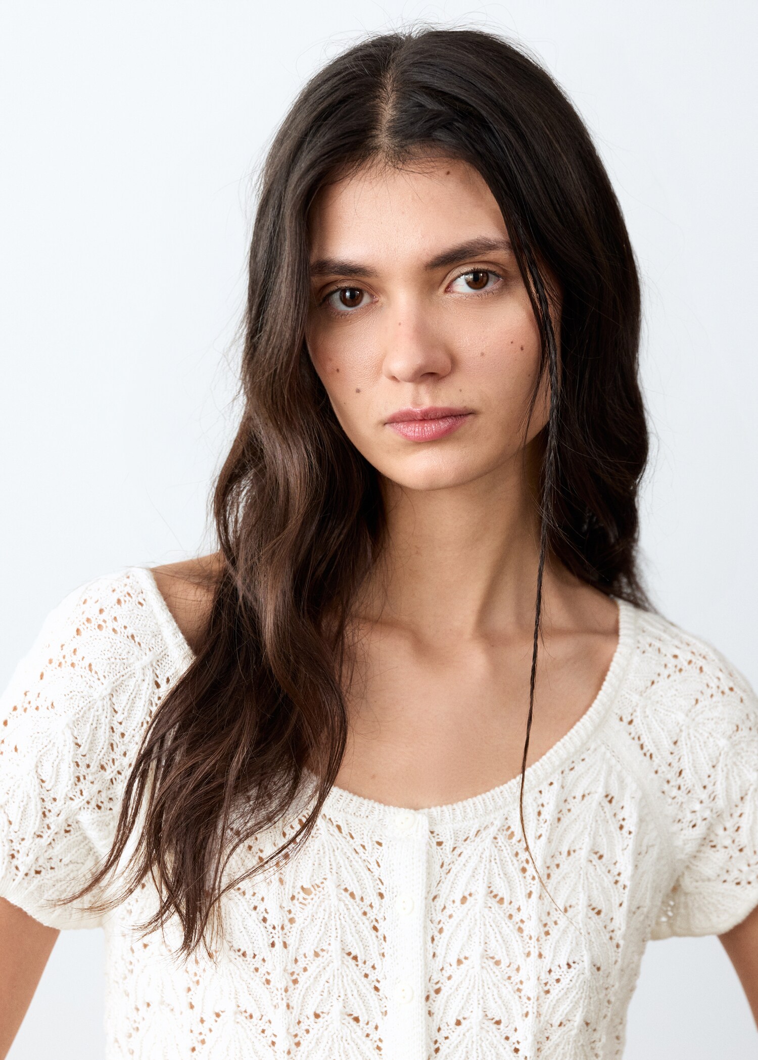 Openwork knit top - Details of the article 1