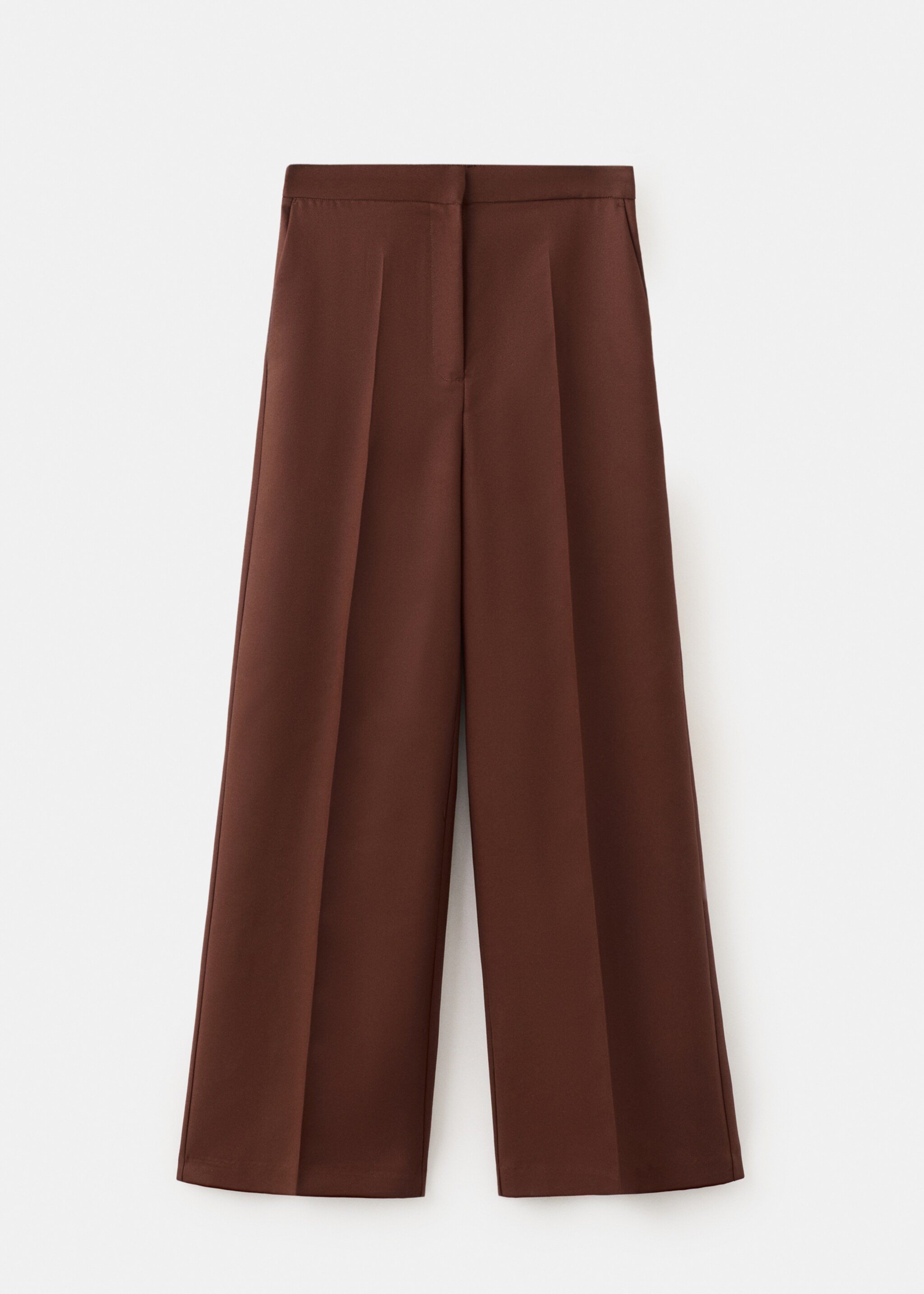 High-waisted lyocell pants - منتج دون نموذج, برتقالي محروق. Ref: 27065964-00.