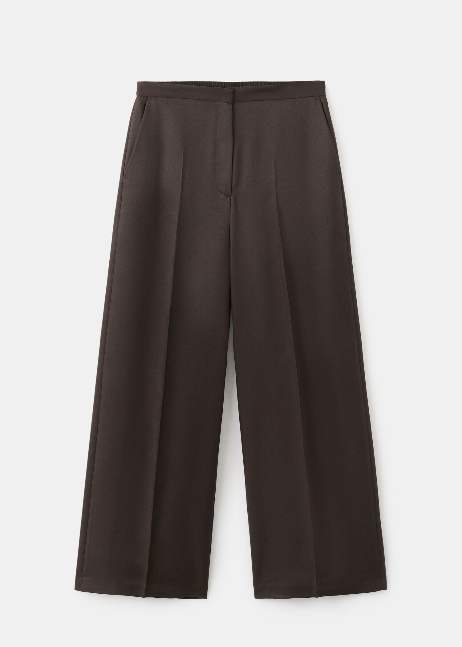 High-waisted lyocell pants - منتج دون نموذج