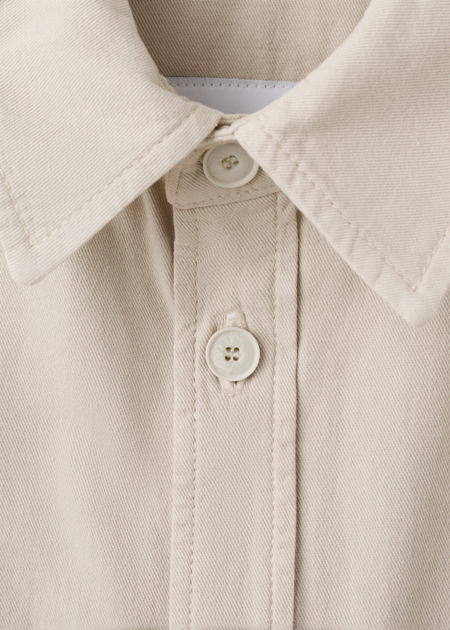 100% cotton overshirt with pockets - Details of the article 8