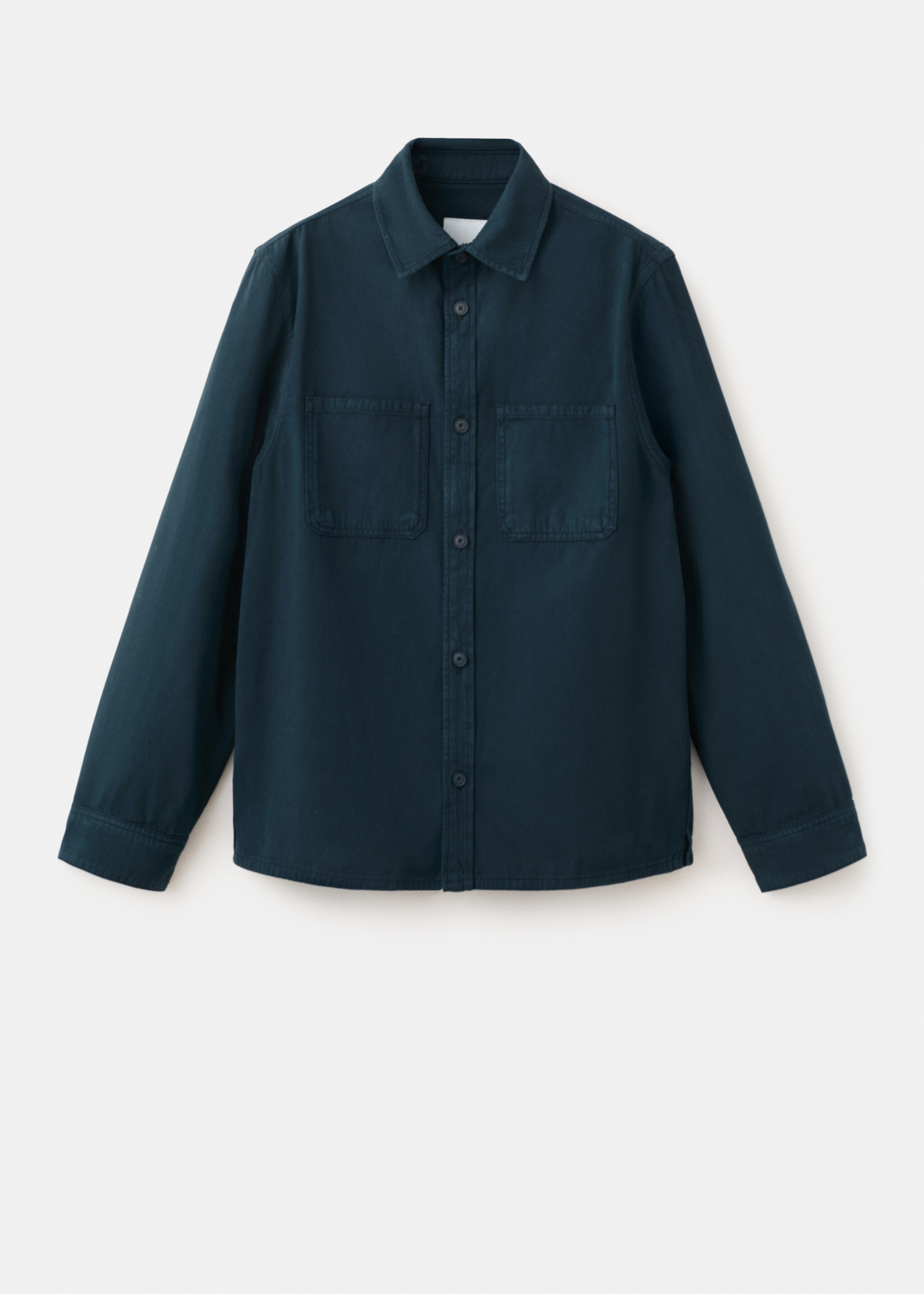 100% cotton overshirt with pockets - Article without model, Navy. Ref: 27065968-00.