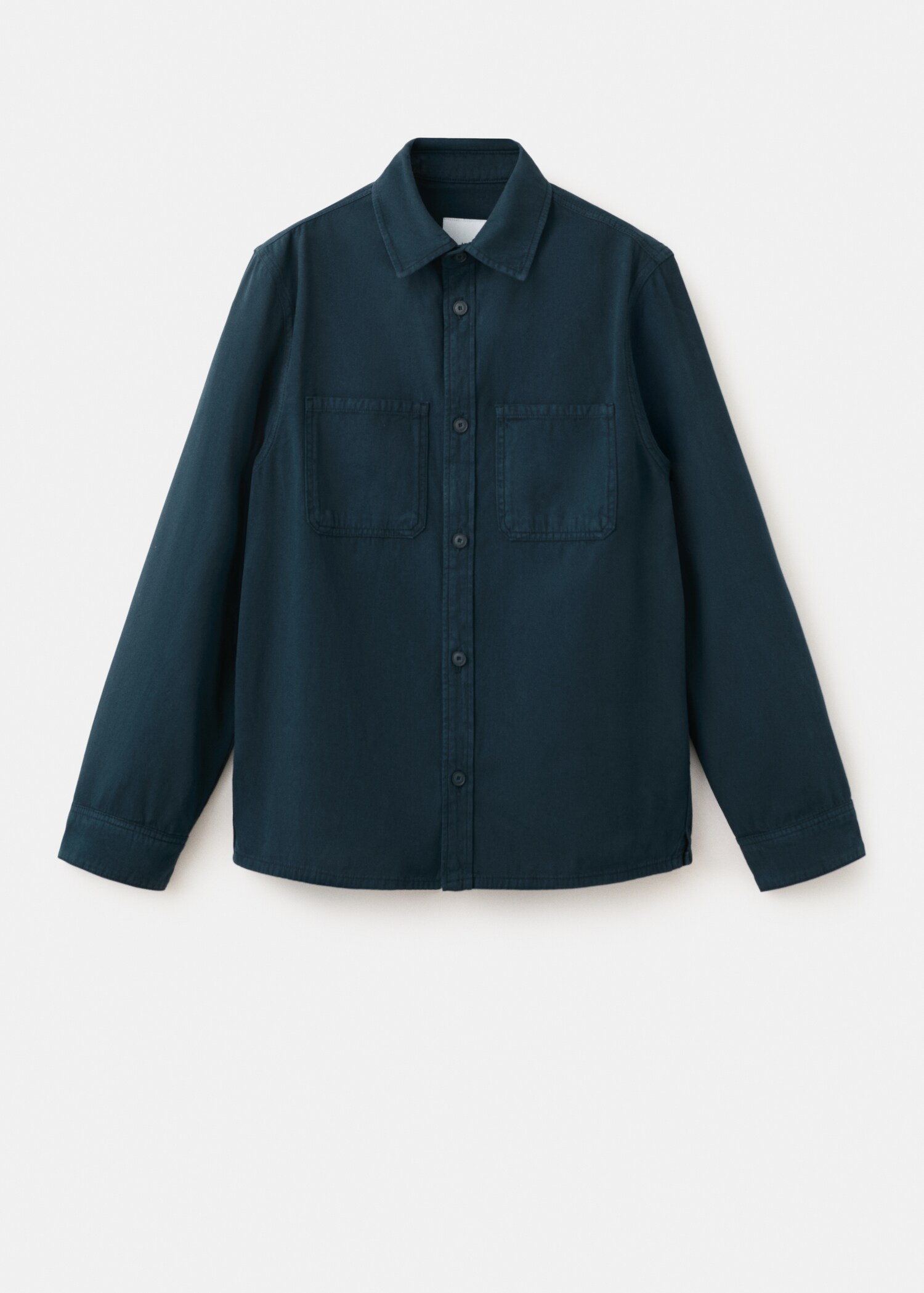 100% cotton overshirt with pockets - Article without model