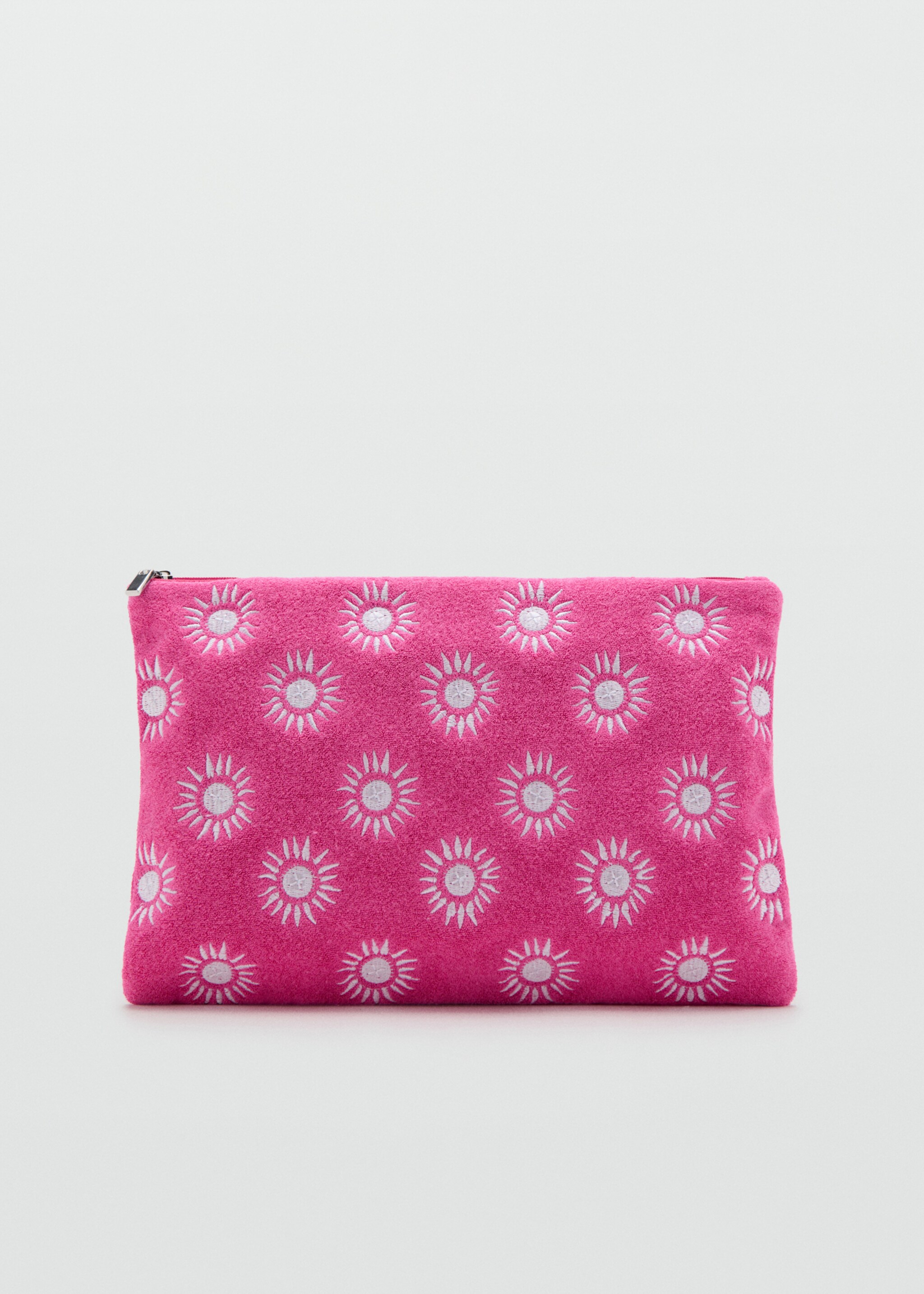 حقيبة مستحضرات تجميل مطرزة - منتج دون نموذج, نيون وردي. Ref: 27065970-00.