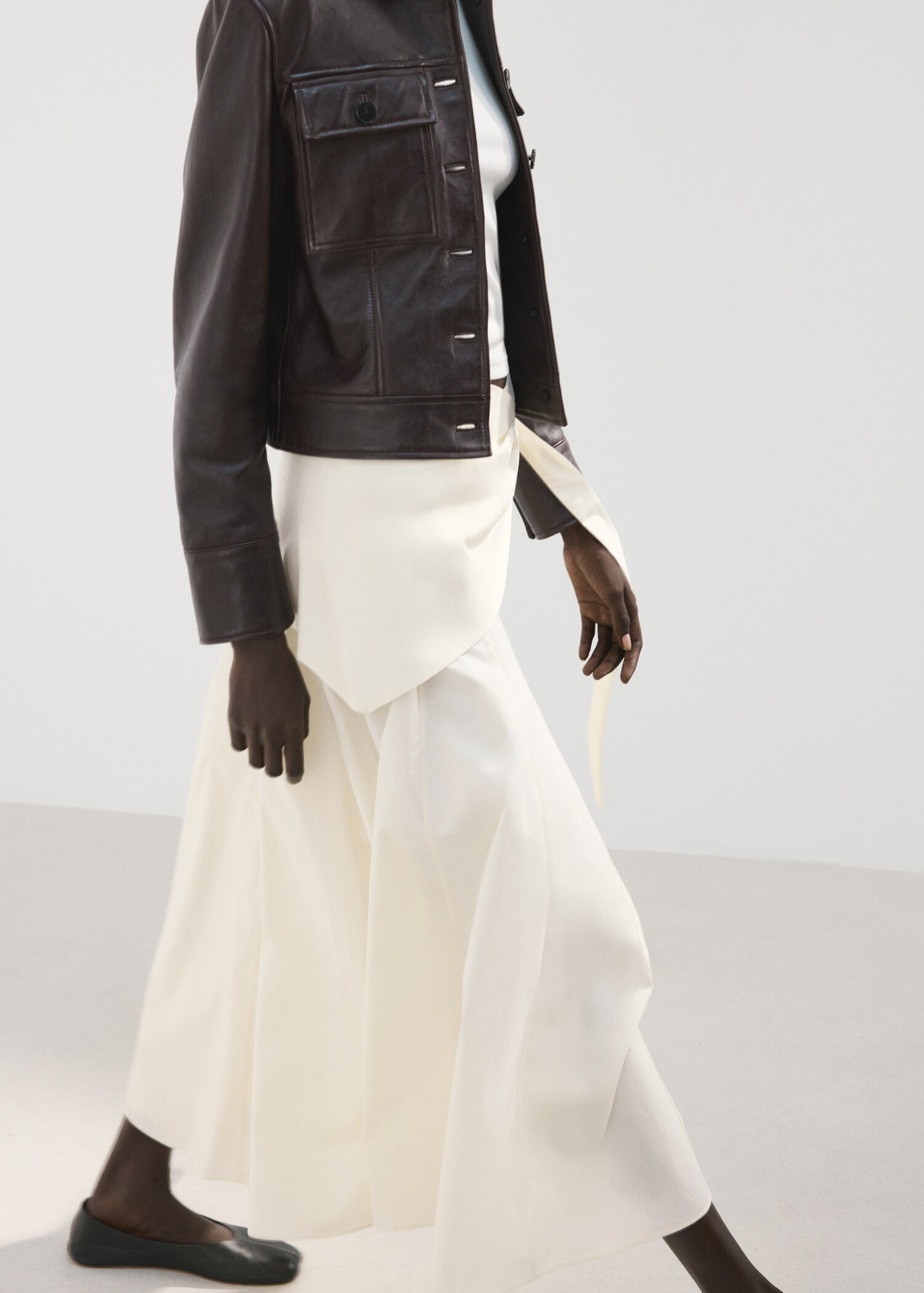 A-line skirt with handkerchief detail - Details of the article 2