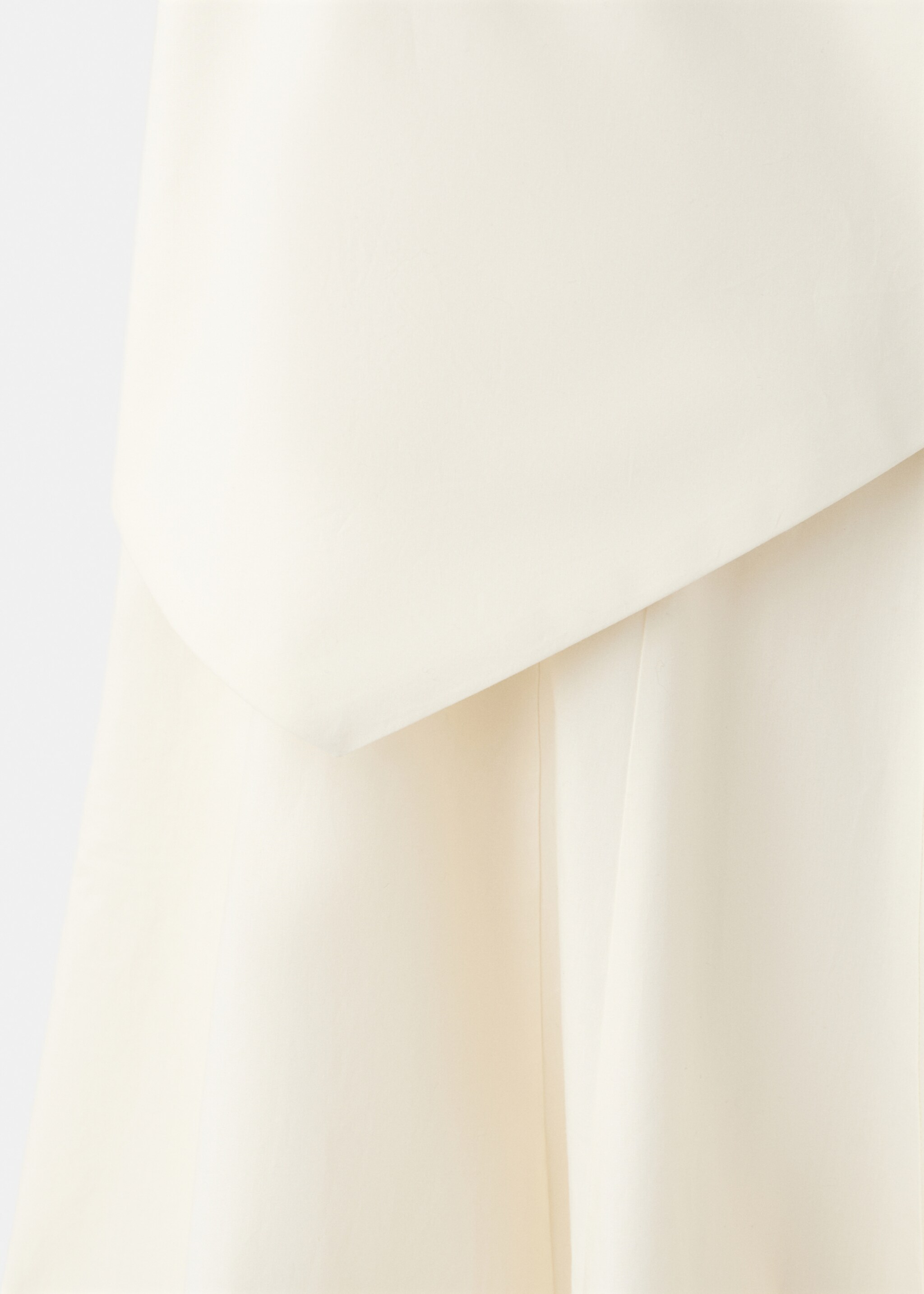 A-line skirt with handkerchief detail - Details of the article 8, Off White. Ref: 27065971-00.