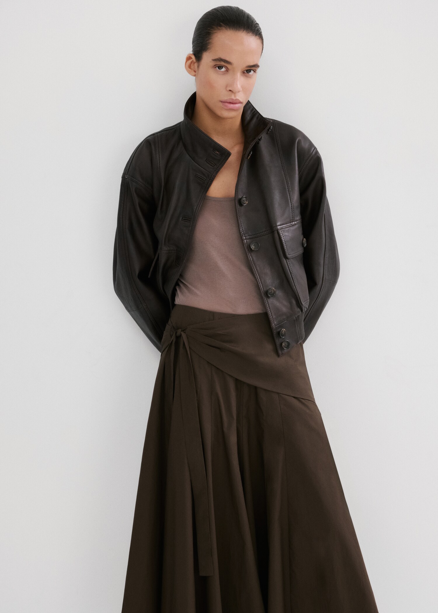 A-line skirt with handkerchief detail - Details of the article 1