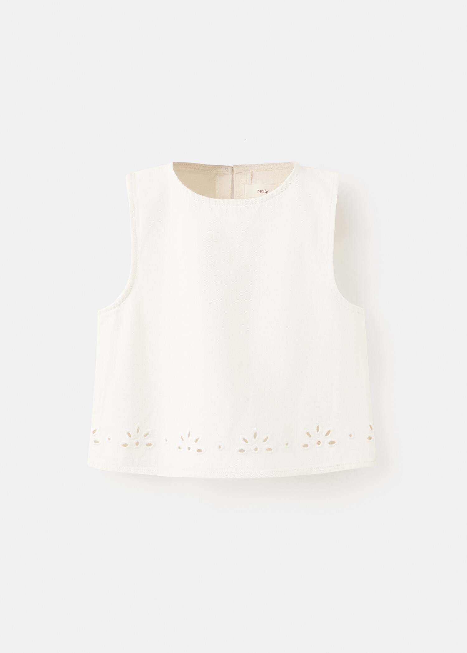 Blouse coton broderies - Article sans modèle