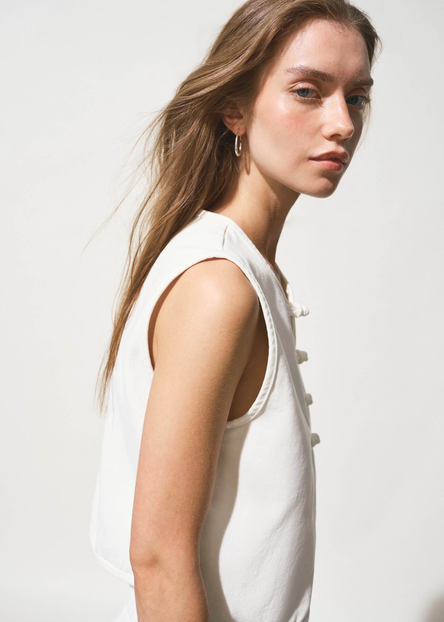 Cotton vest top - Medium plane