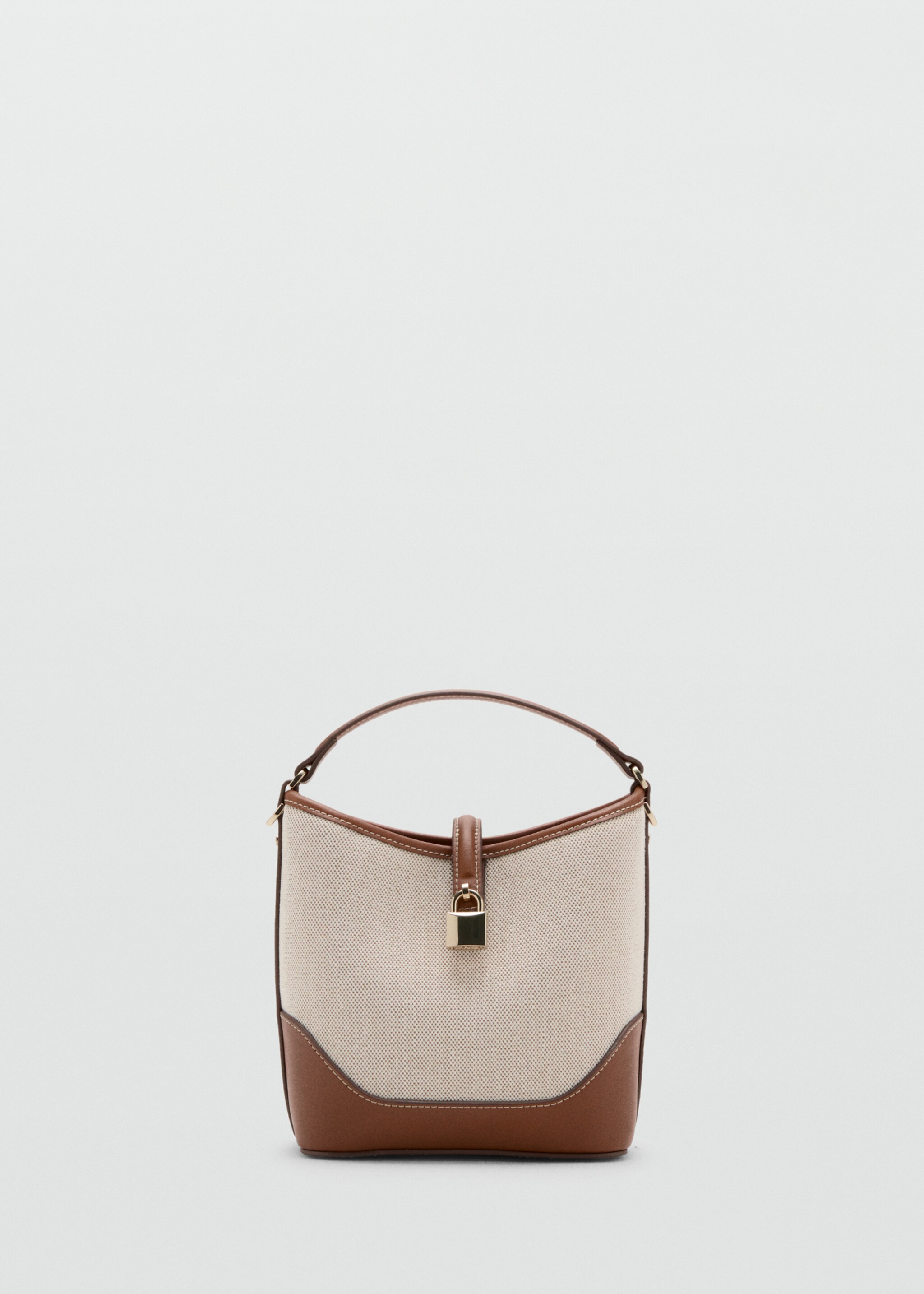 Sac seau texturé - Article sans modèle, Marron moyen. Ref: 27065984-00.