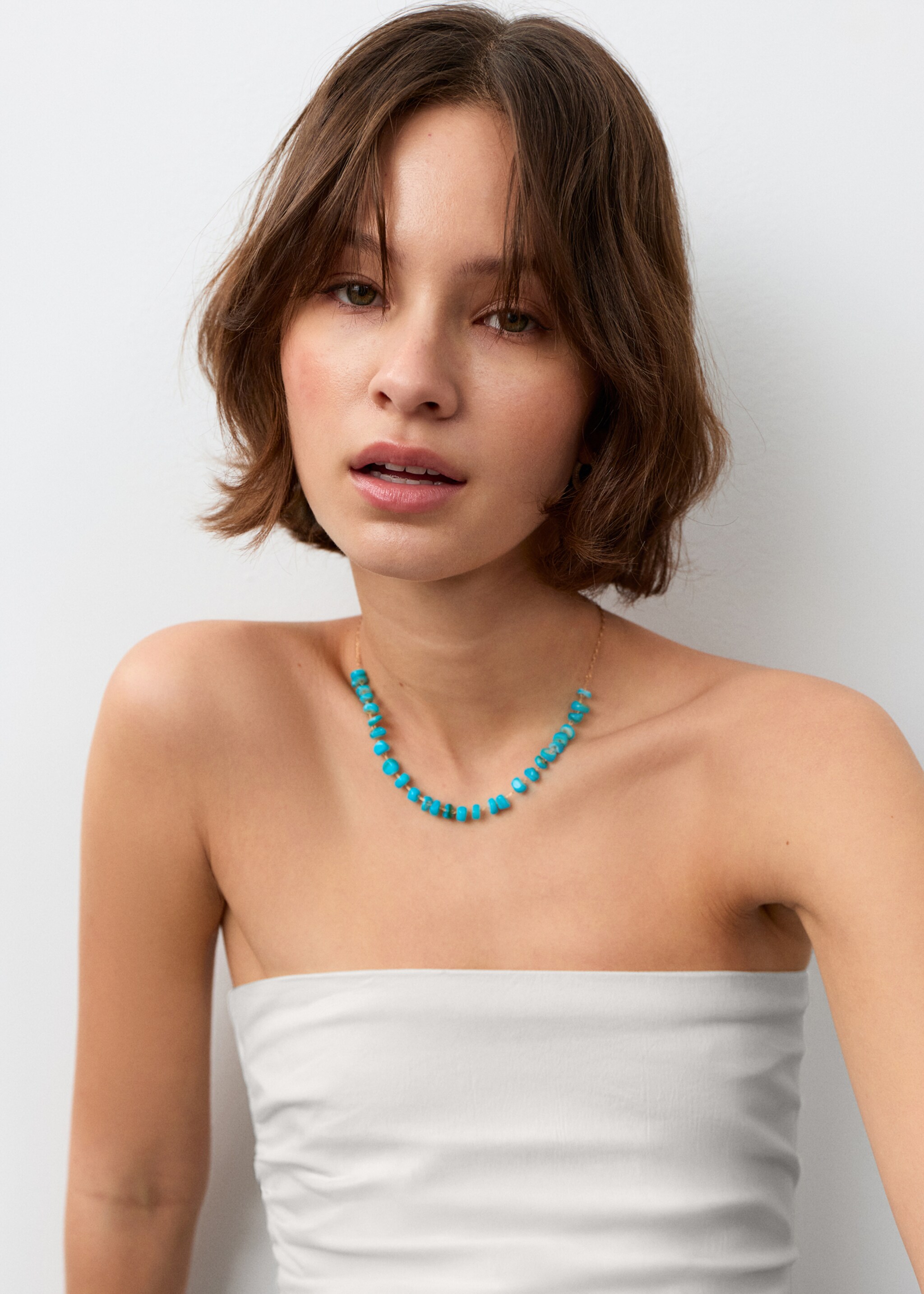 قمة بدون حمالات - تفاصيل المنتج 1, سكري. Ref: 27065985-00.