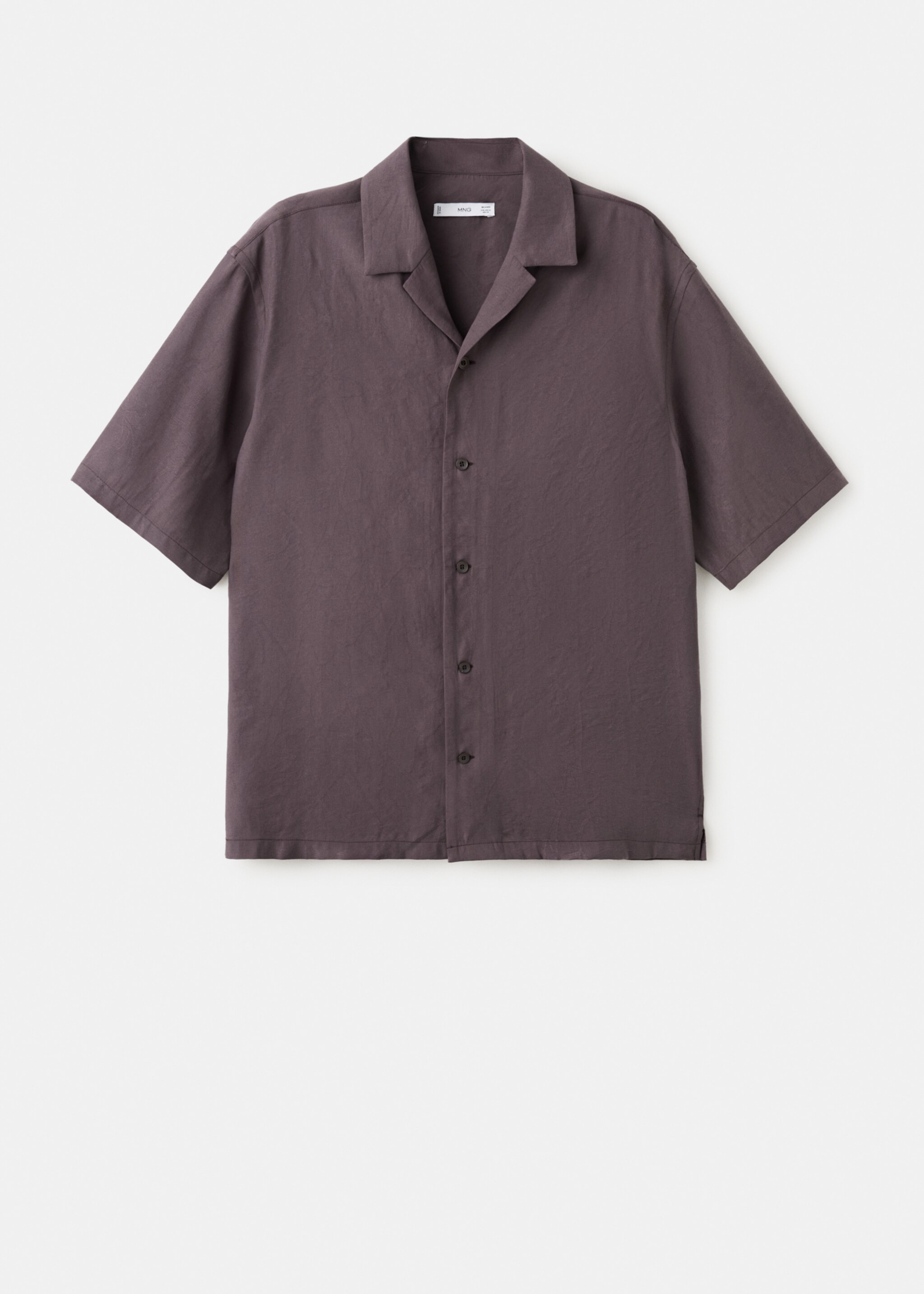 Chemise fluide avec col bowling - Артикул без модел, Череша. Ref: 27065987-00.