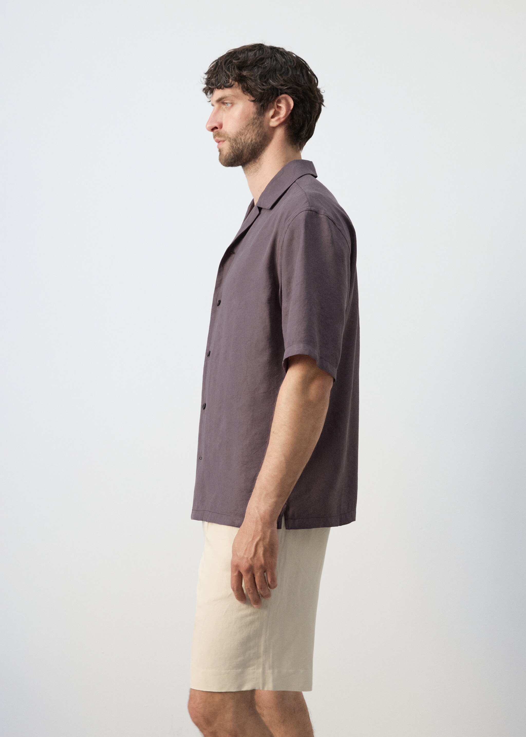 Chemise fluide avec col bowling - Данни за артикула 2, Череша. Ref: 27065987-00.