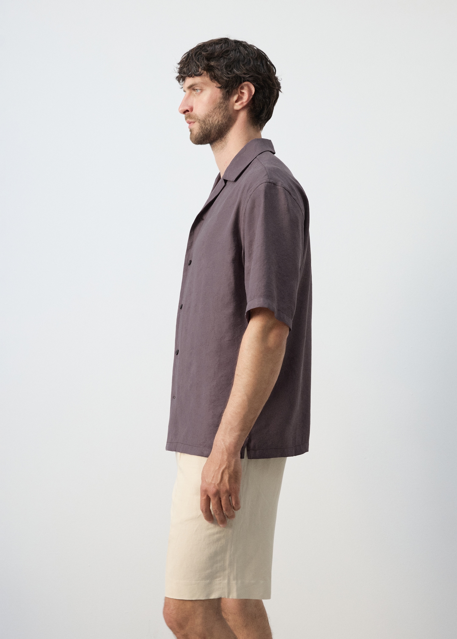 Chemise fluide avec col bowling - Details of the article 2