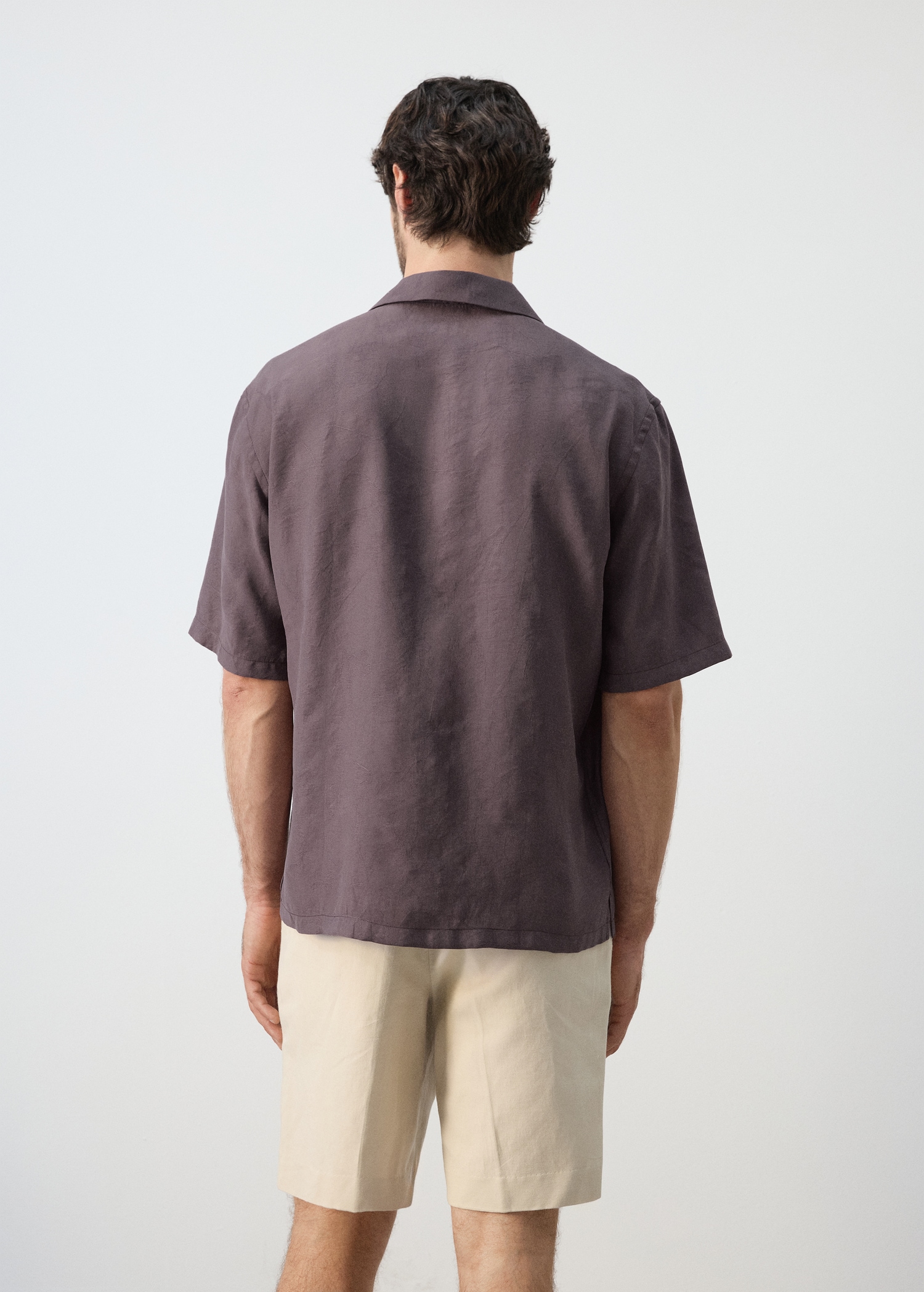 Chemise fluide avec col bowling - Reverse of the article