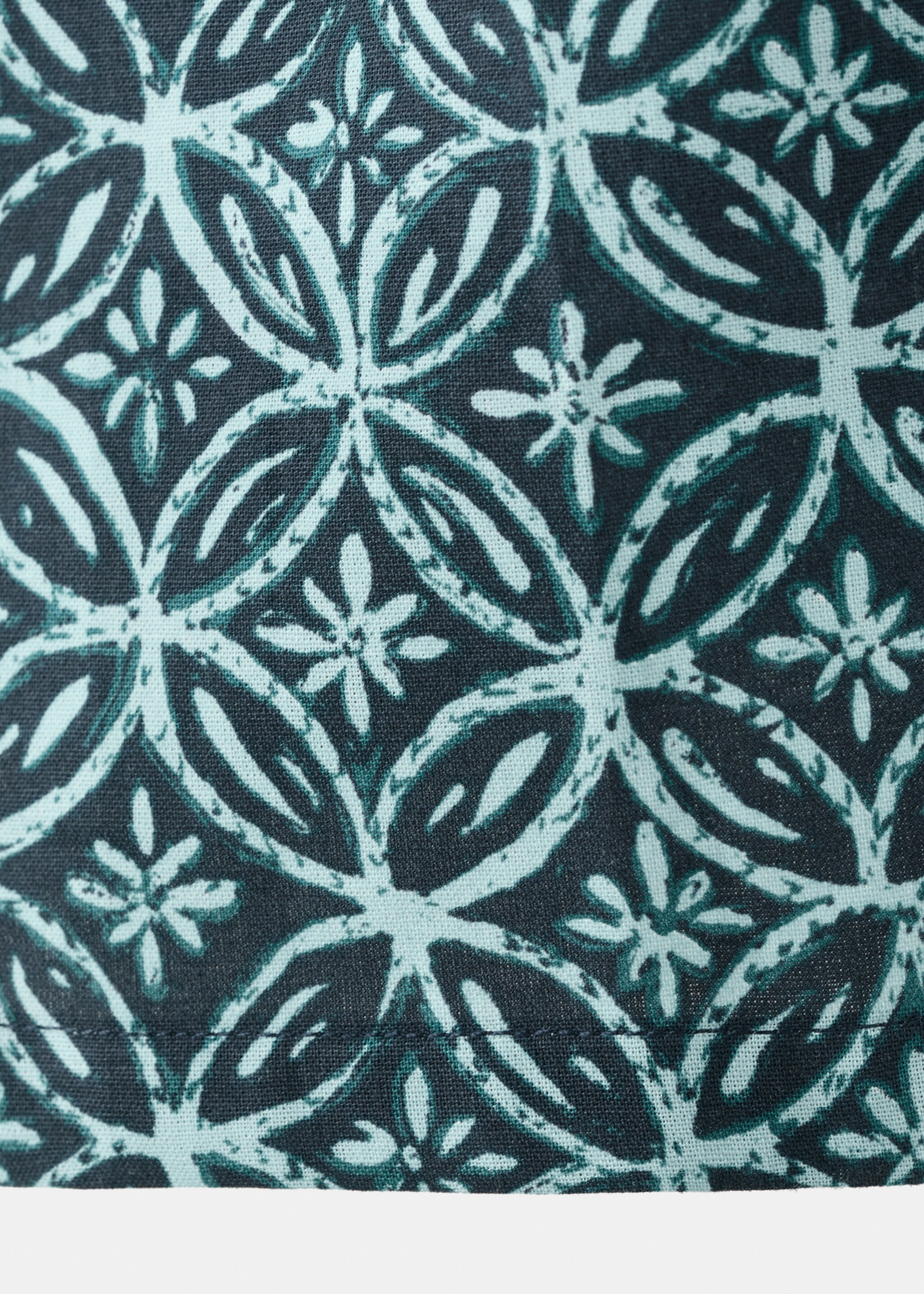 Blouse en coton imprimée - Détail de l'article 0, Bleu marine. Ref: 27065994-00.