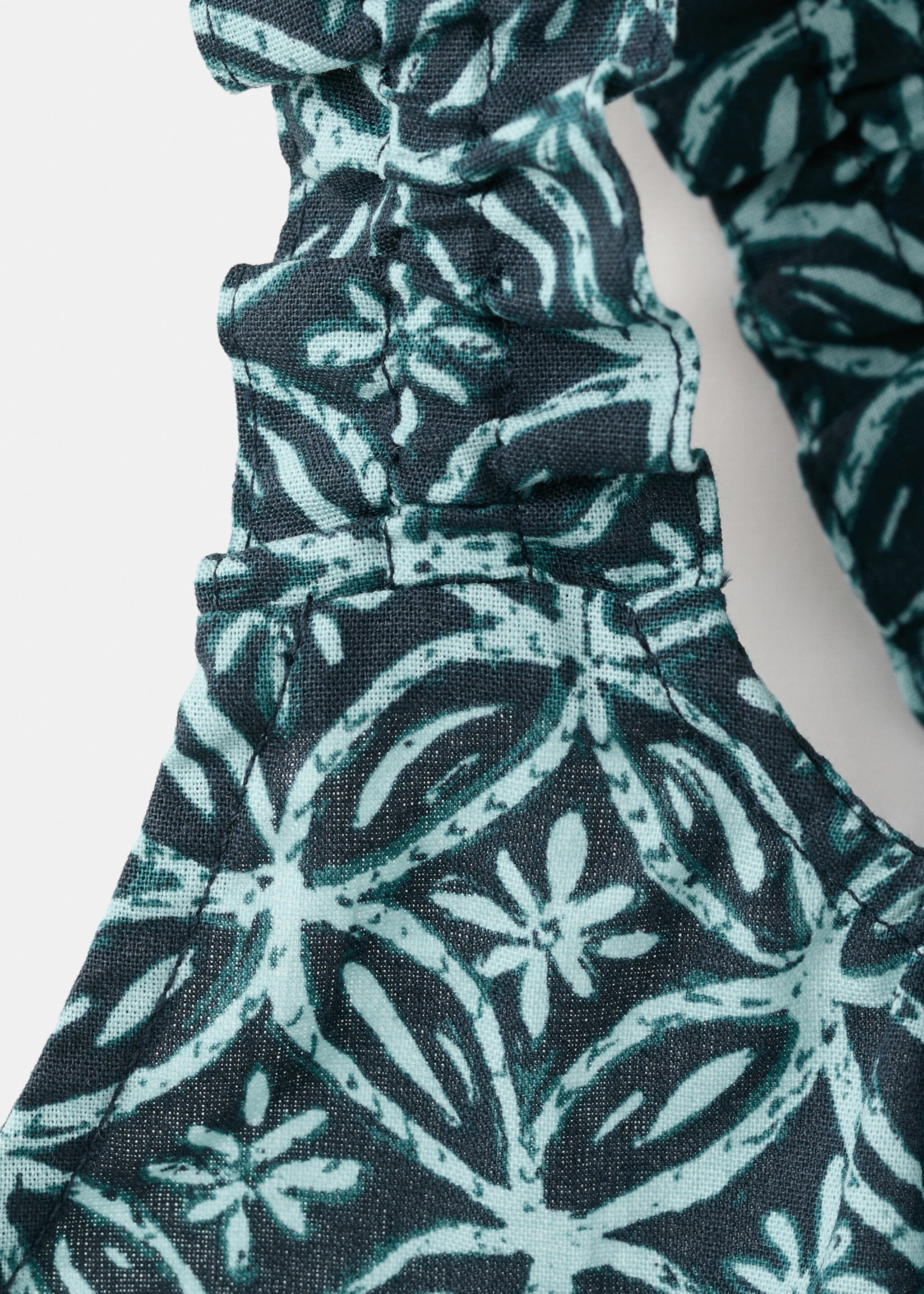 Blouse en coton imprimée - Détail de l'article 8, Bleu marine. Ref: 27065994-00.