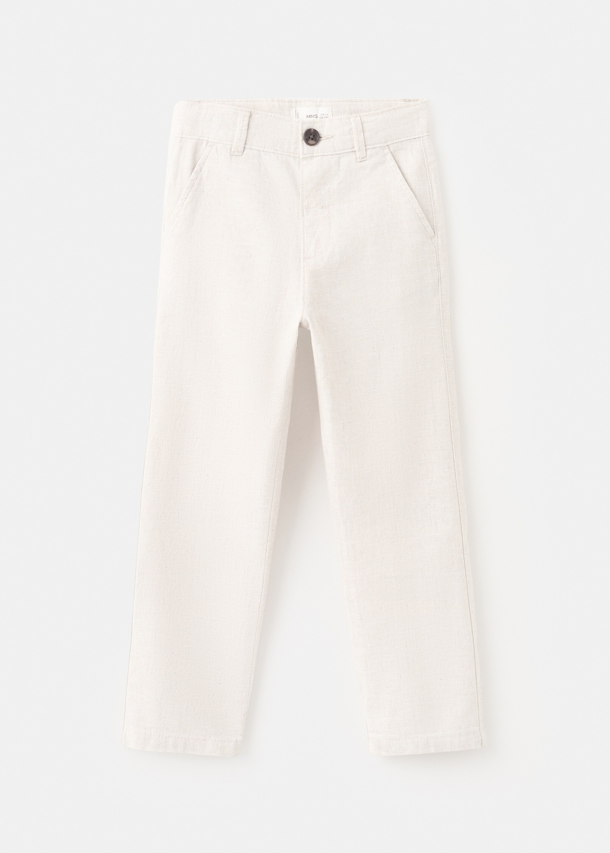 Pantalón recto lino - Artículo sin modelo, Arena. Ref: 27066339-00.