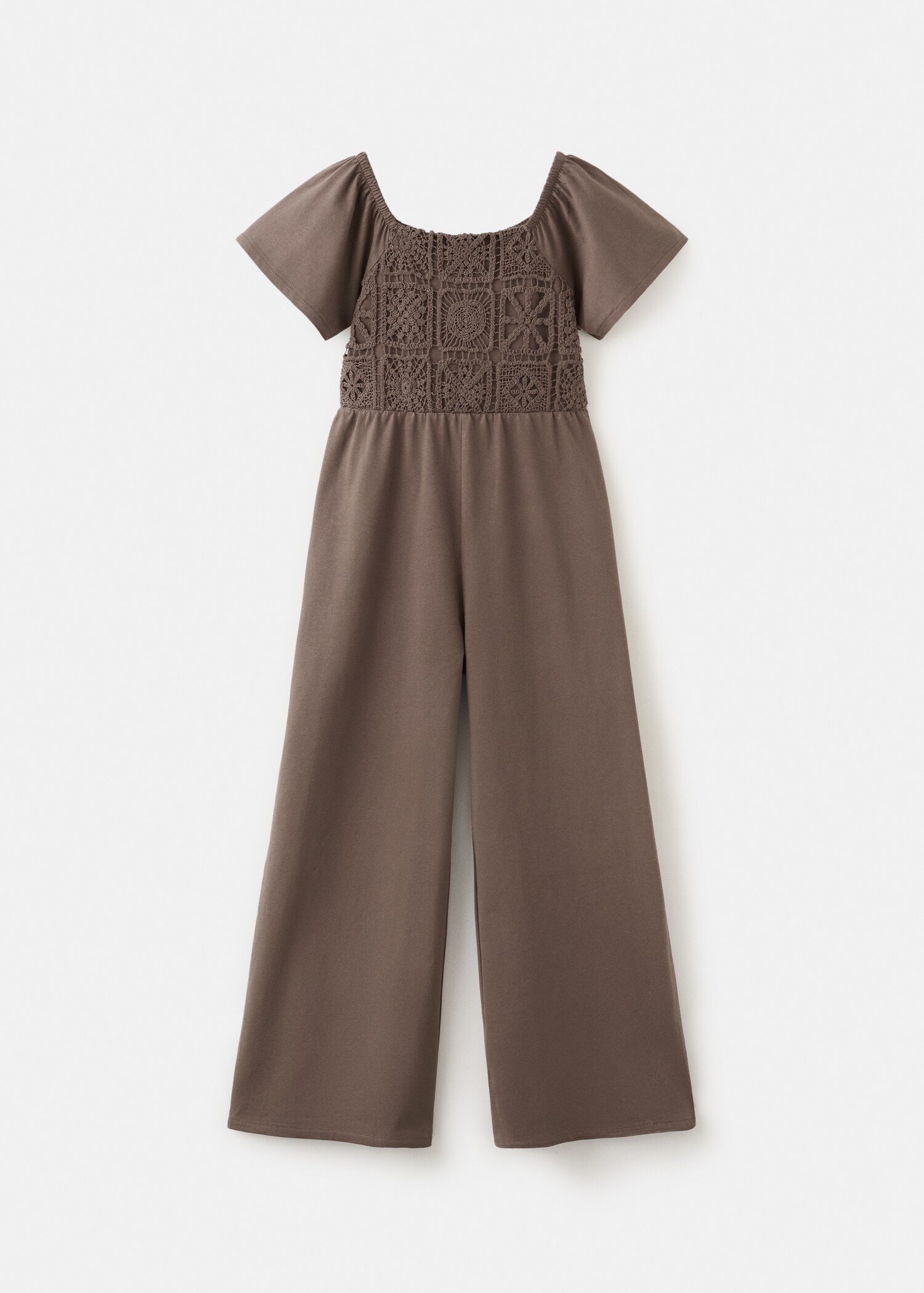 Long jumpsuit with embroidered details - Article without model