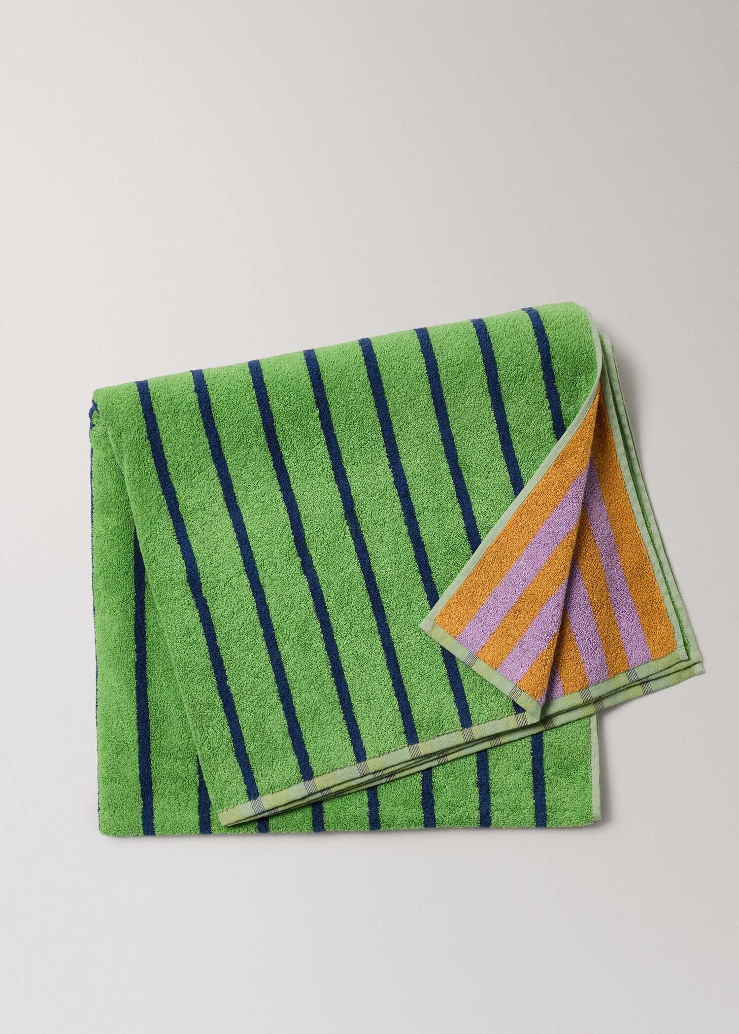 Reversible striped beach towel - Article without model