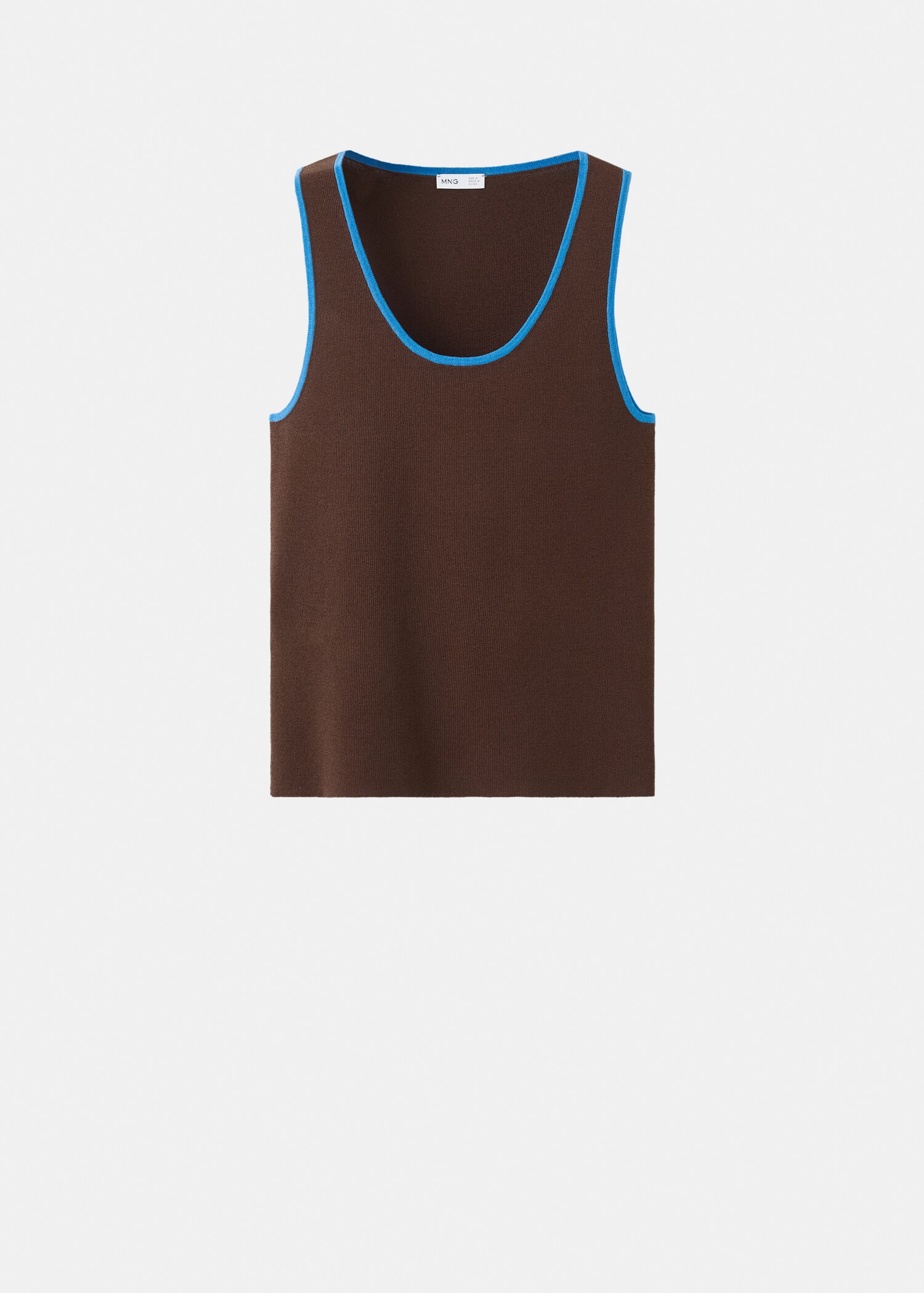 Contrast neck top - Article without model