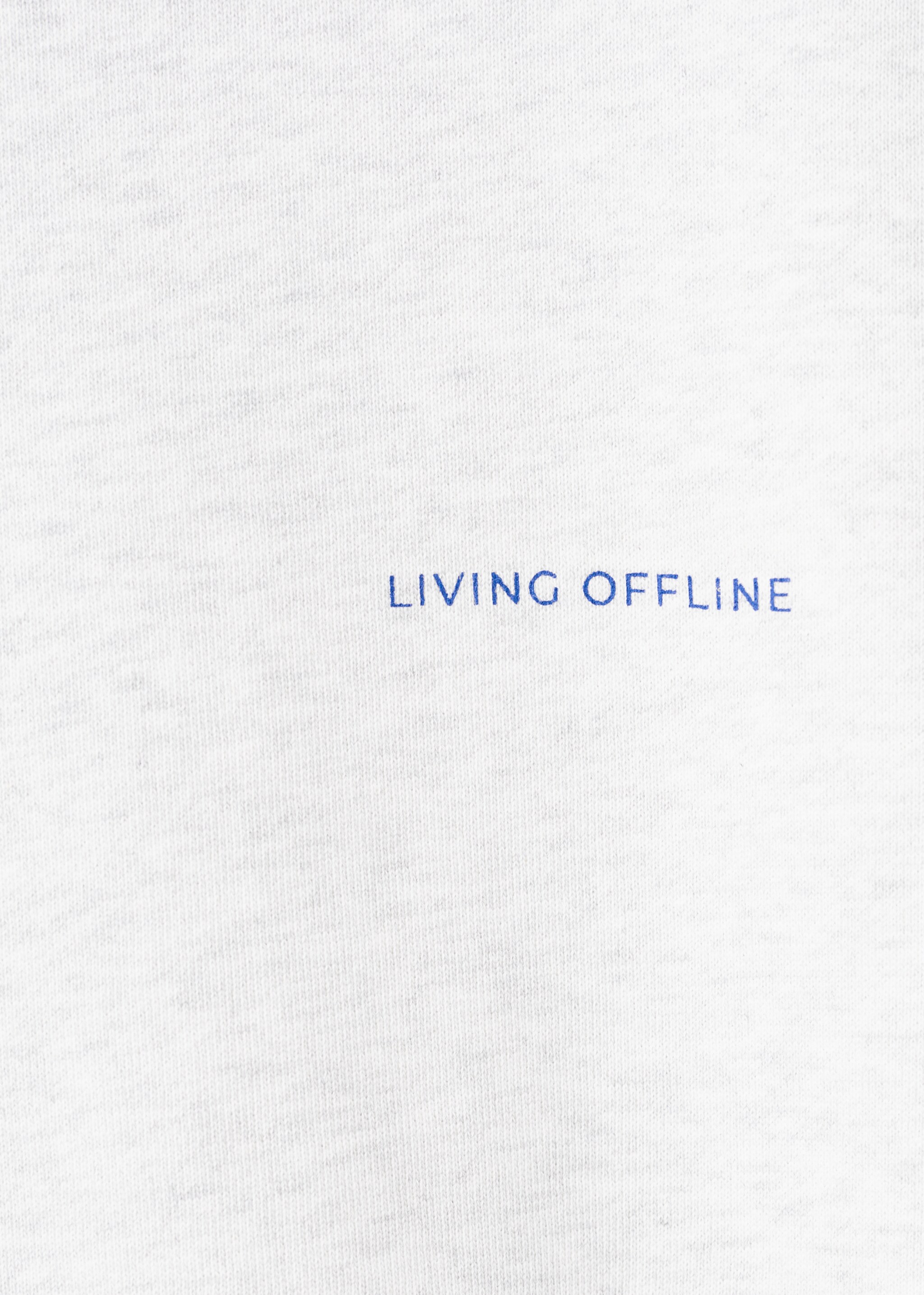 Printed cotton sweatshirt - Details of the article 8, Light Heather Grey. Ref: 27066355-00.