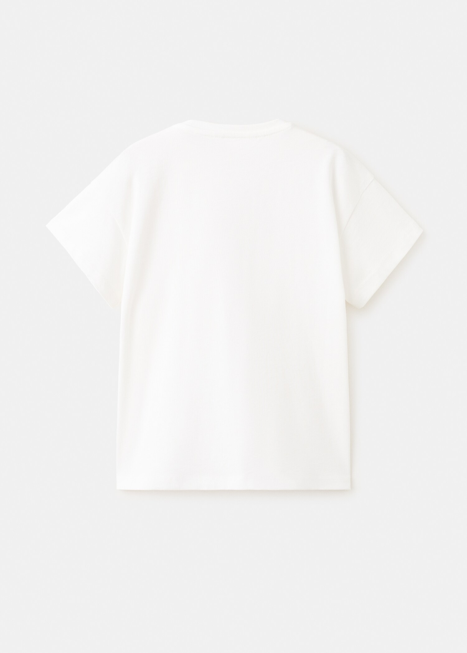 Embroidered cotton T-shirt - Reverse of the article