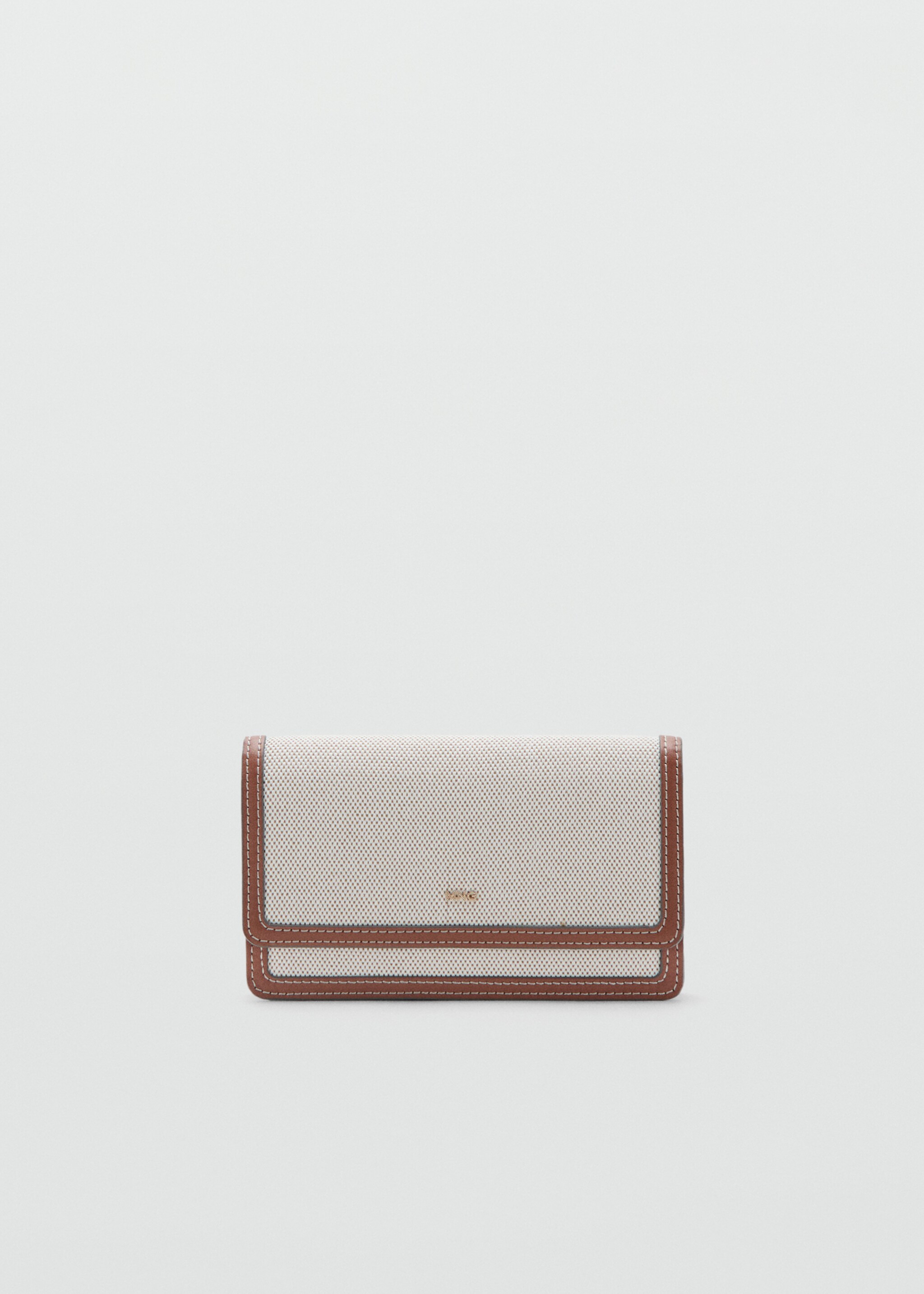 Textured flap wallet - Article without model, Beige. Ref: 27066358-00.