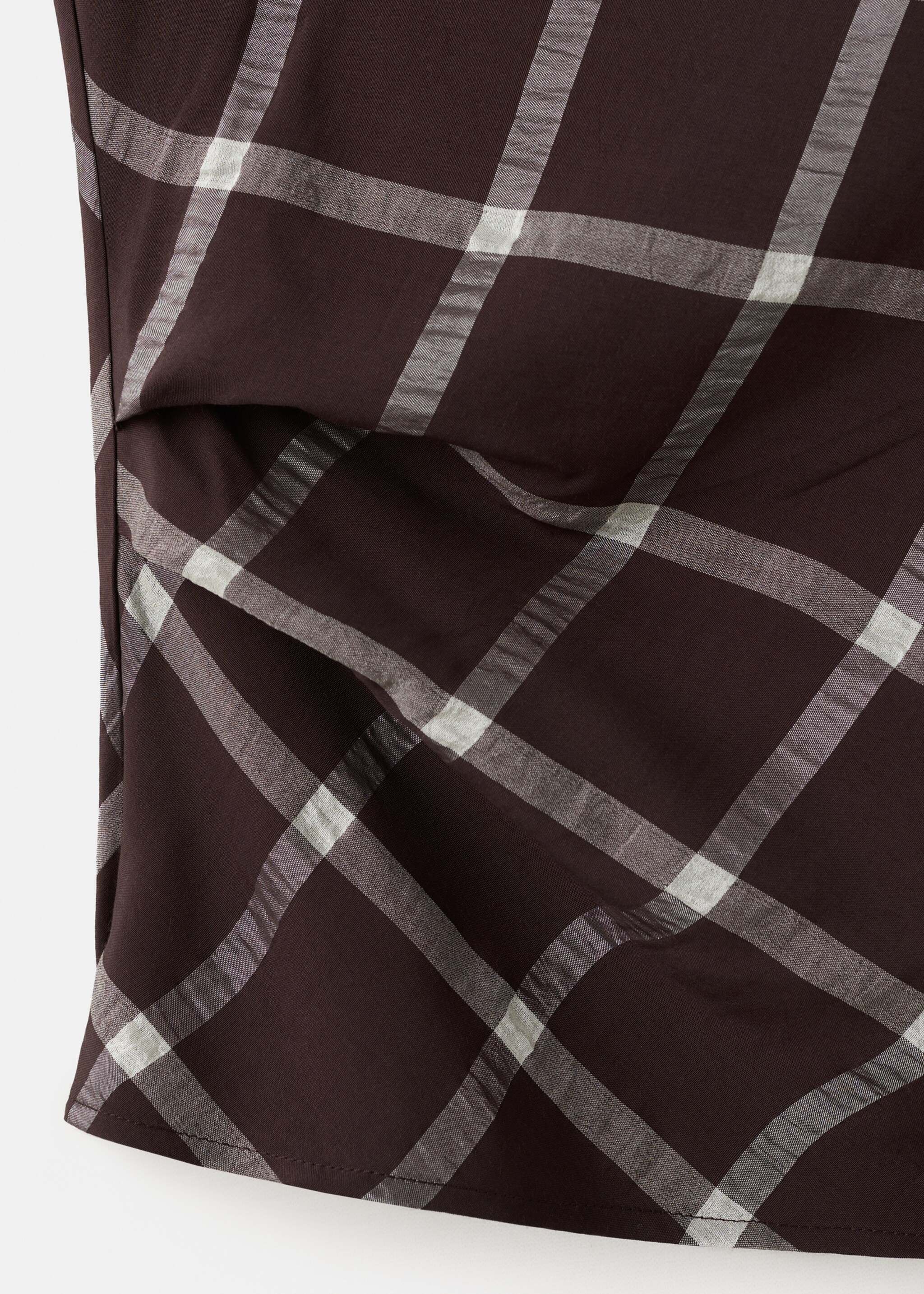 Top entallado cuello drapeado - Detalle del artículo 0, Burdeos. Ref: 27066361-00.