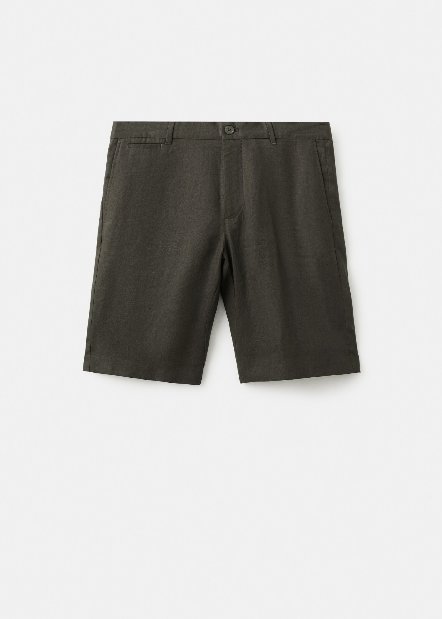 Βερμούδα slim fit 100% λινό - Προϊόν χωρίς μοντέλο