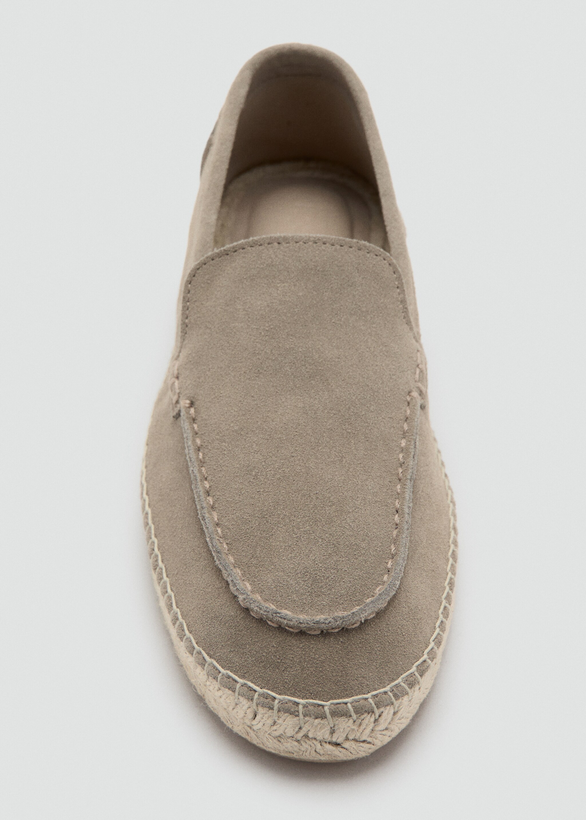 Jute leather shoe - Details of the article 2, Medium Brown. Ref: 27066711-00.