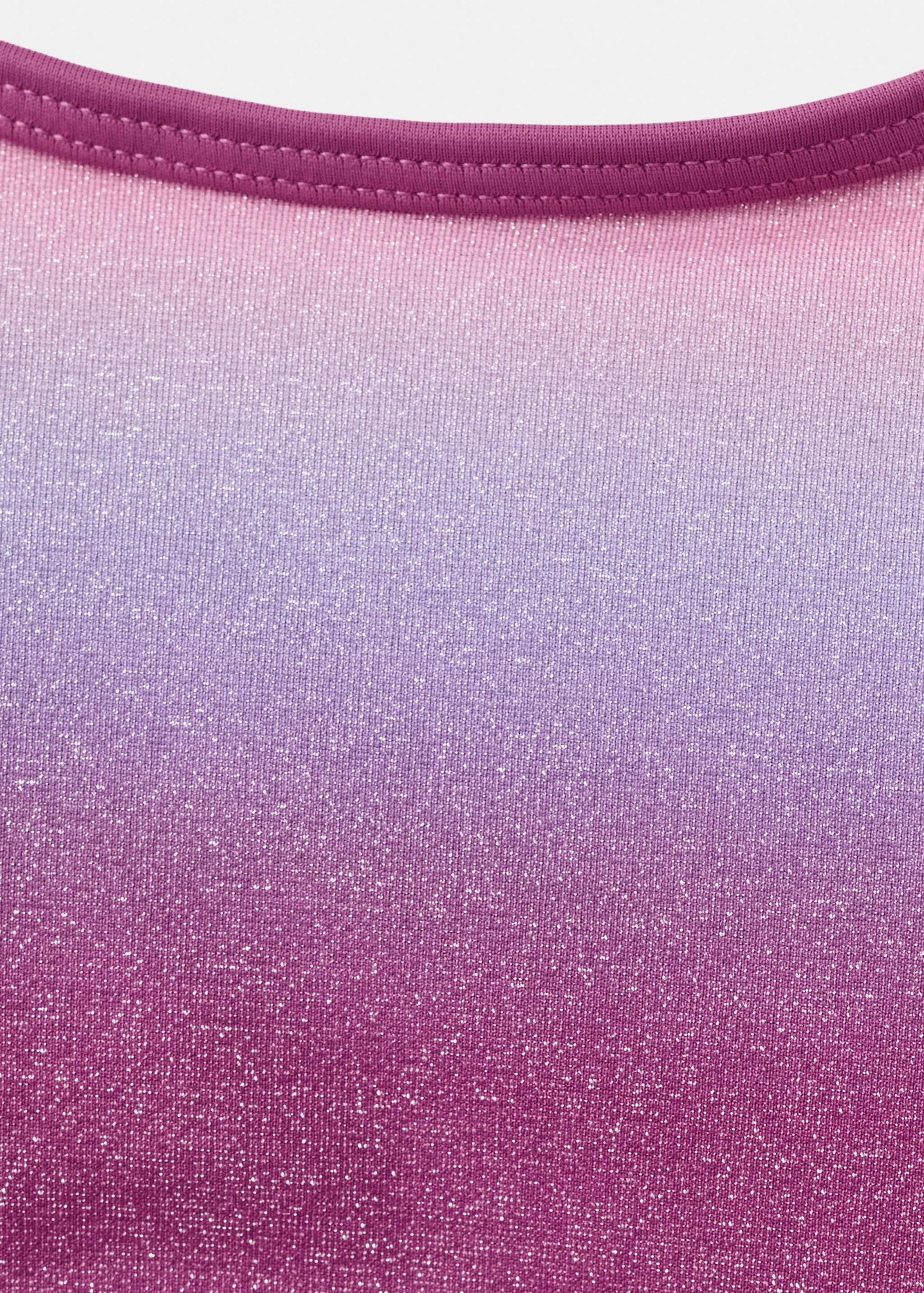 Shimmer swimsuit with mid-rise briefs - Details of the article 8, Purple. Ref: 27066712-00.