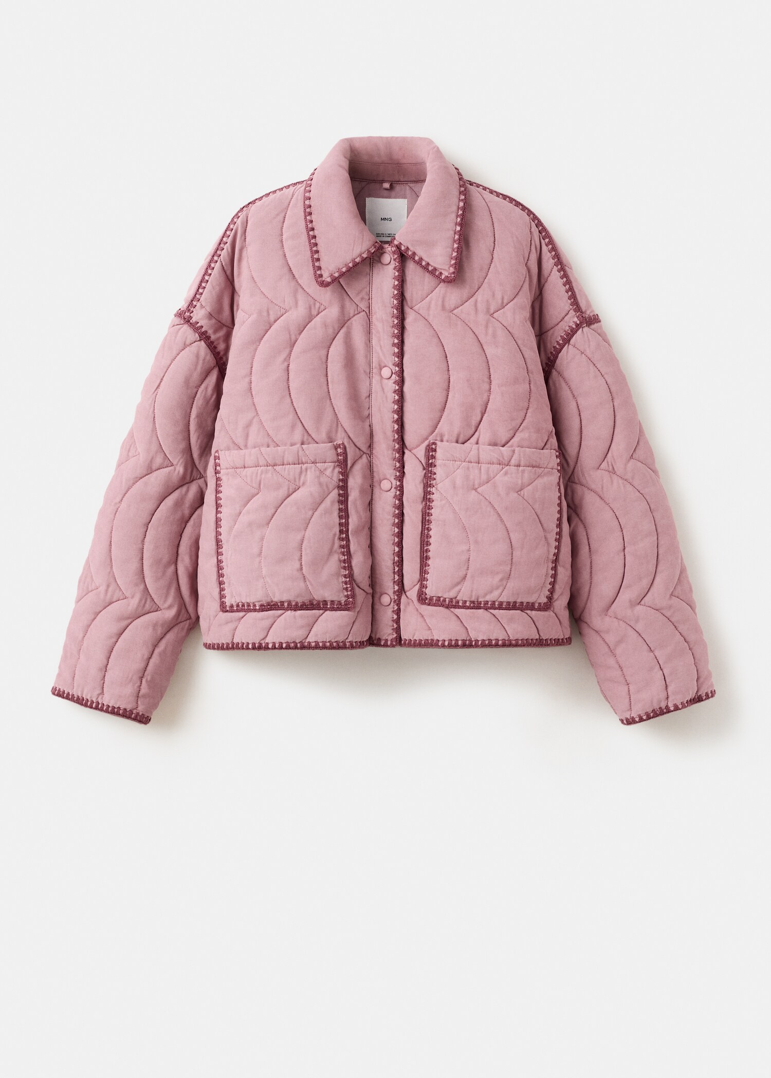 Chaqueta acolchada ribetes contraste - Artículo sin modelo