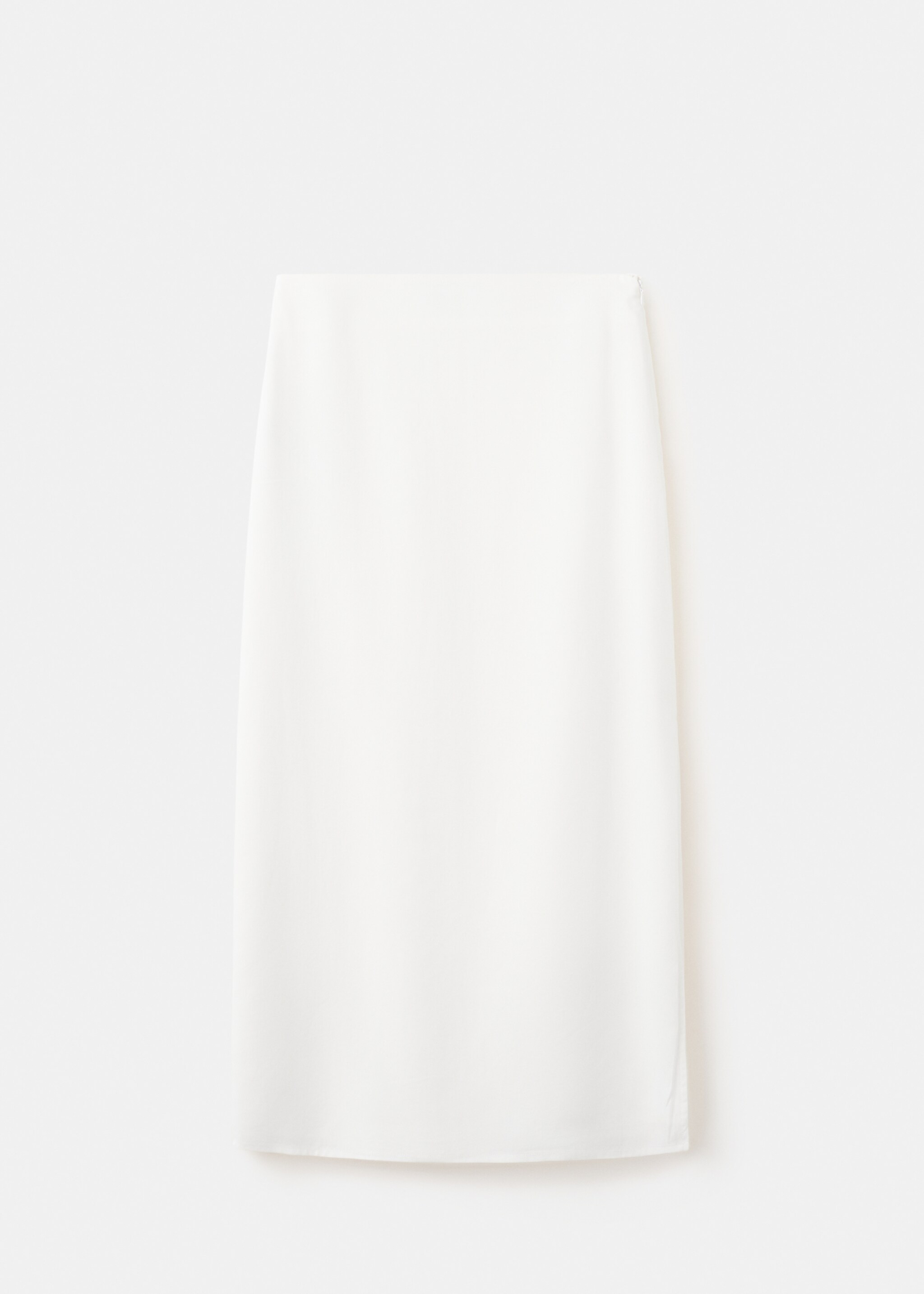 Long lyocell skirt - Article without model, Off White. Ref: 27066714-00.